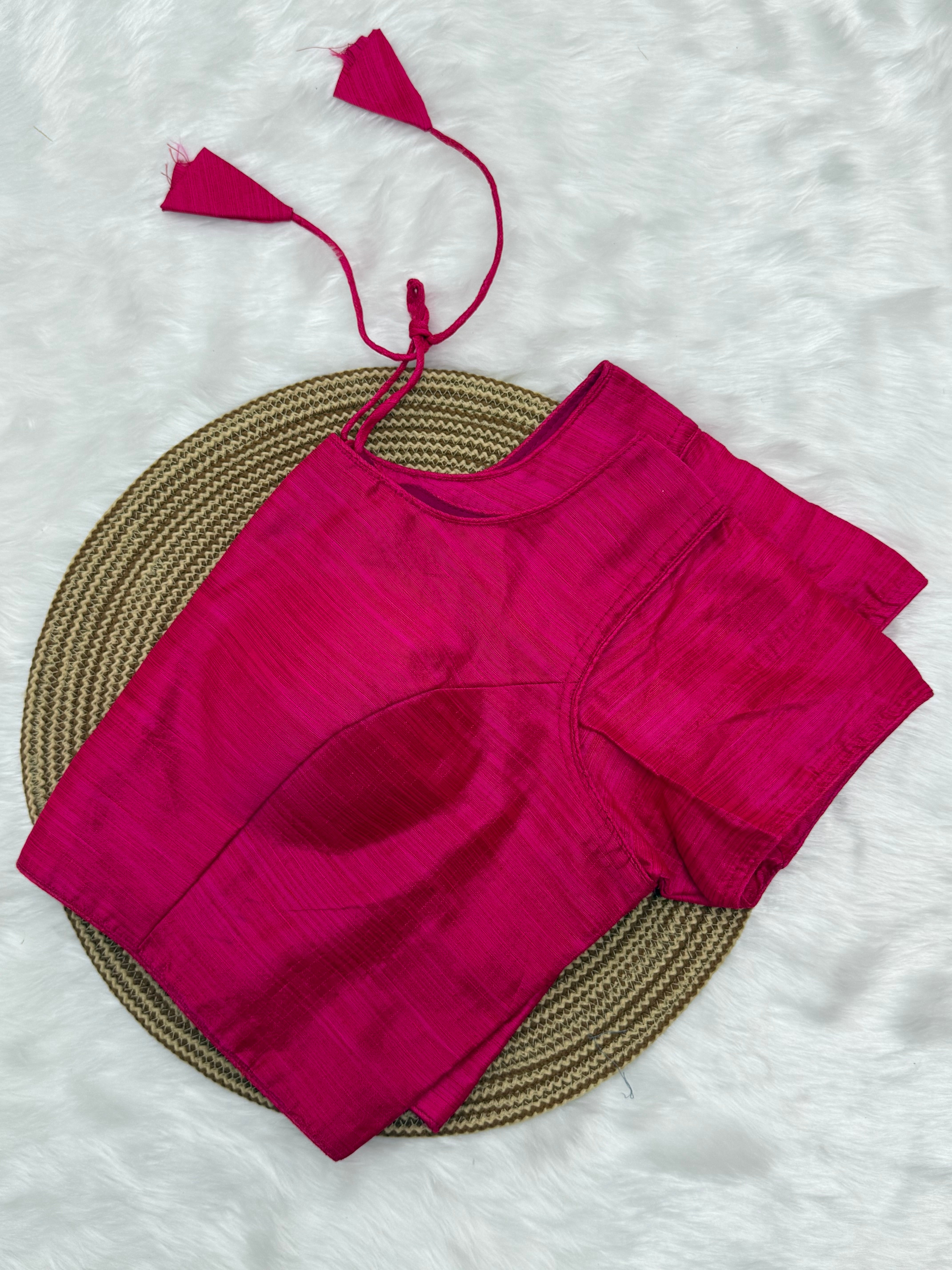 PLAIN READYMADE SAREE BLOUSE