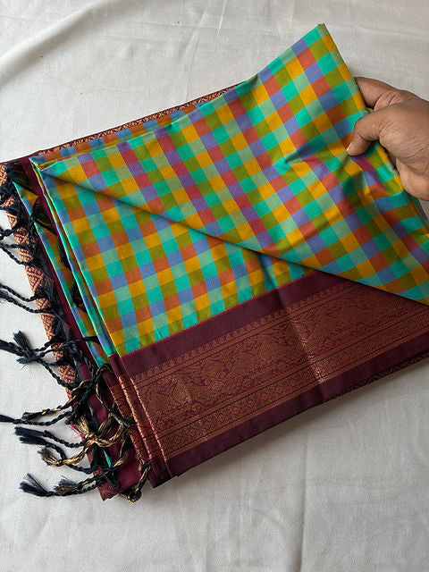 PREMIUM VARNAM-CASSATA PAALUM PAZHAMUM SAREE