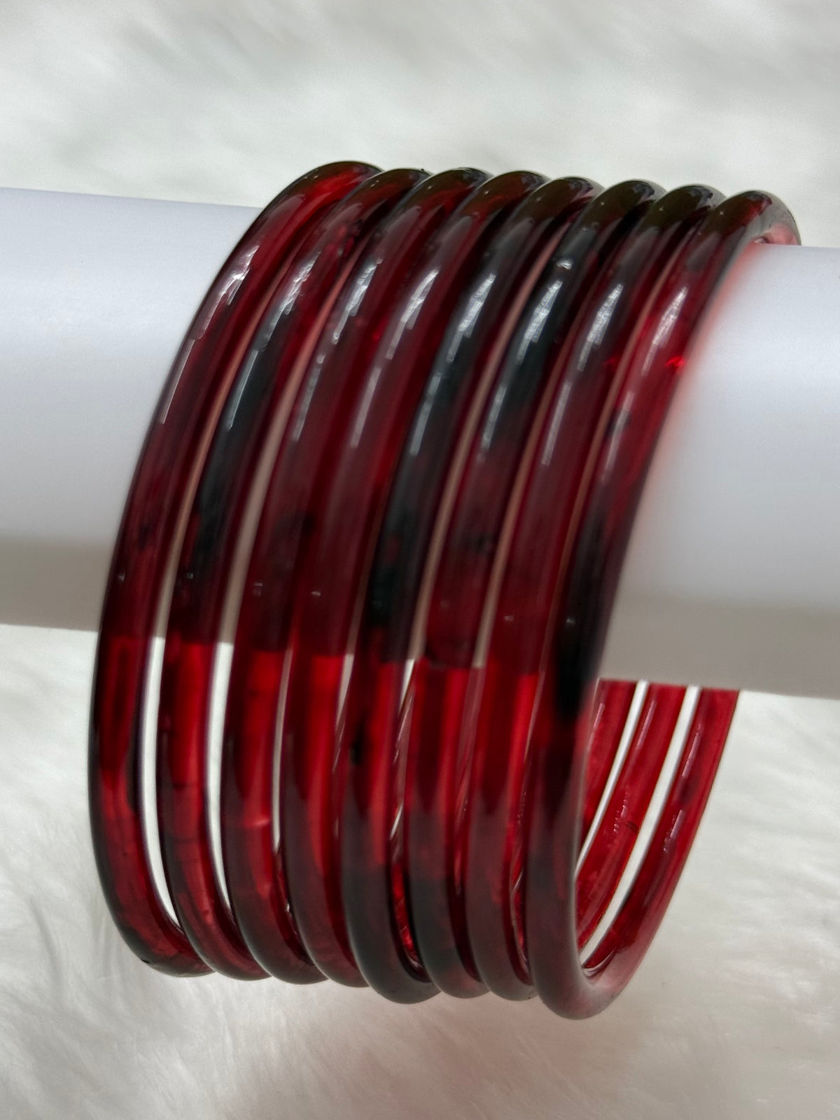 TRENDING JELLY GLASS BANGLES PACK OF 10