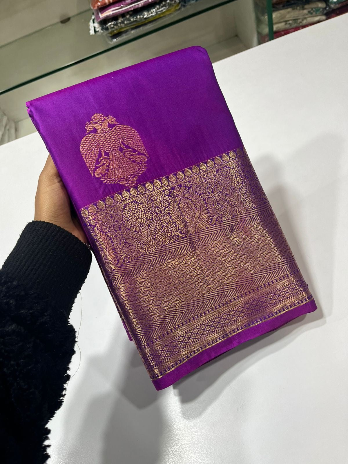 PREMIUM SEMI KANCHI SILK SAREE - PHLOX