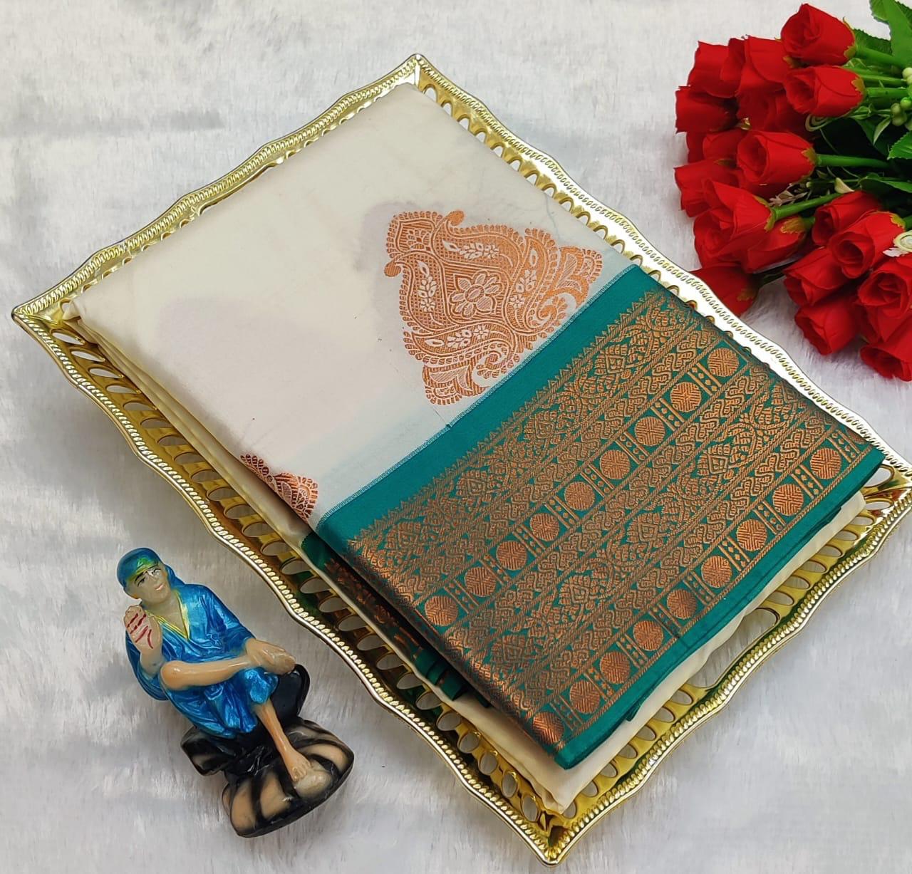 PREMIUM KORVAI SOFT SILK SAREE - OFFWHITE