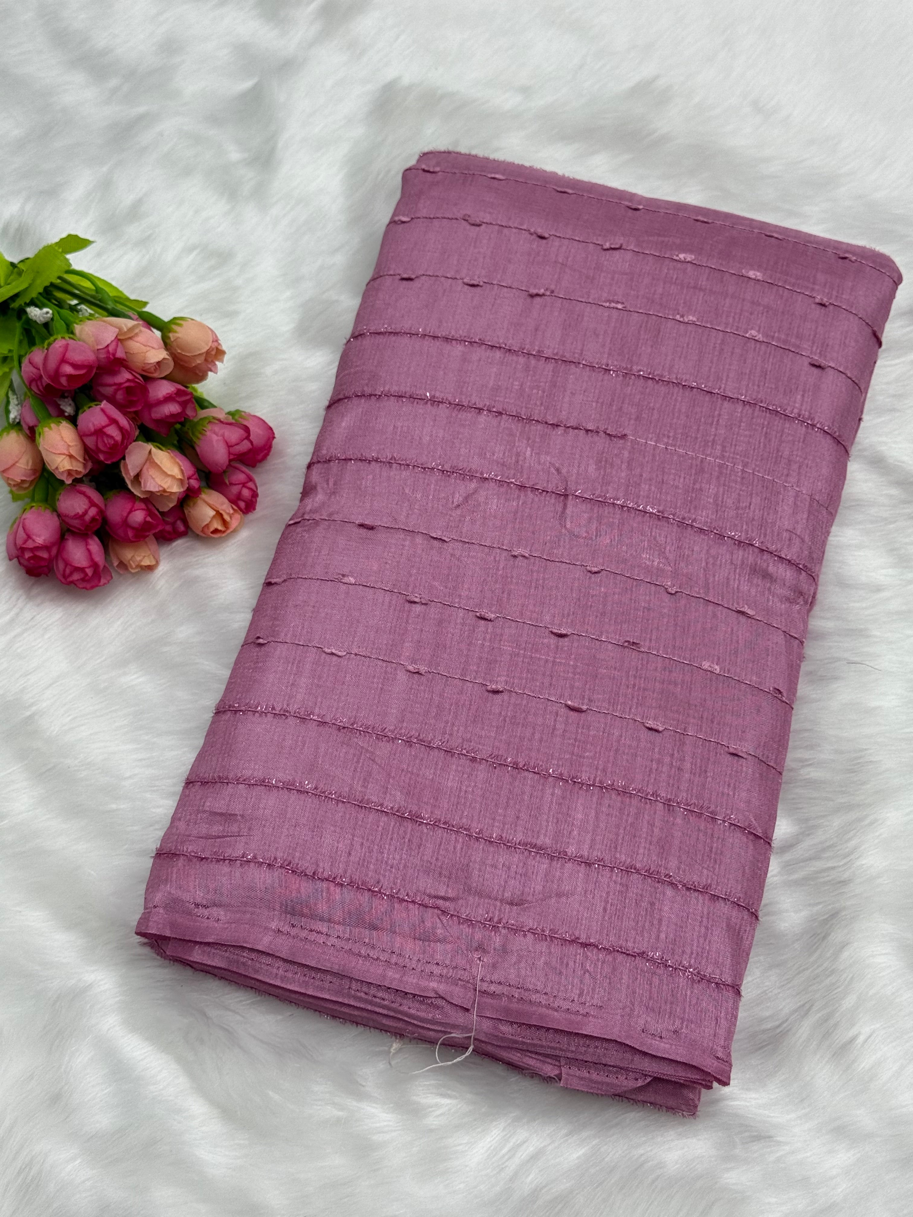 DESIGNER DOLLA SILK SAREE - ROSE