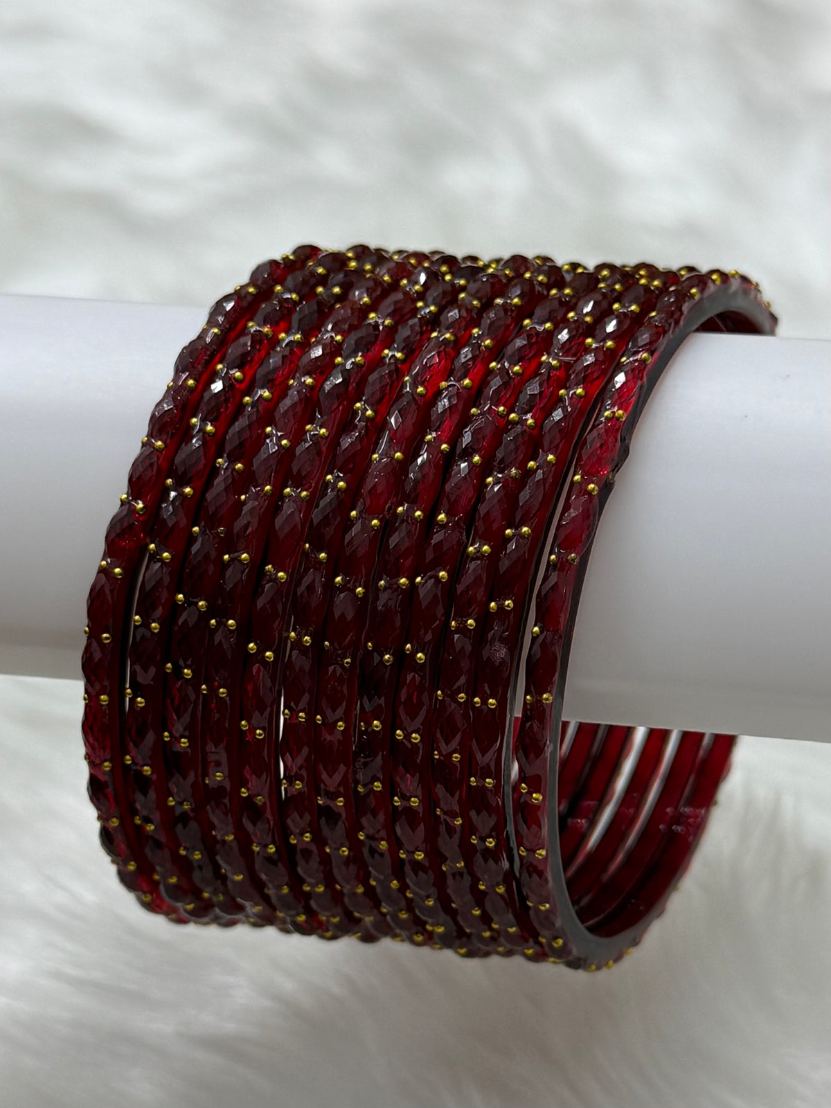 RAINDROP GLASS BANGLES PACK OF 12