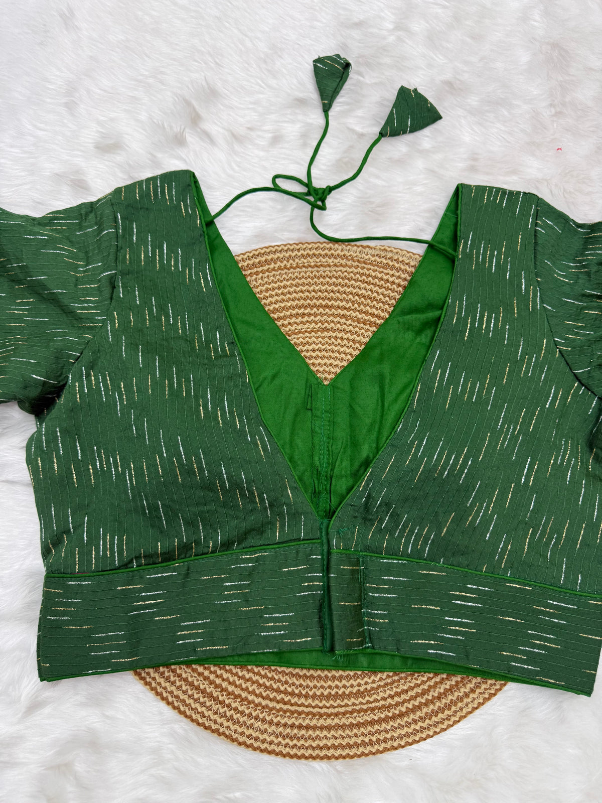 DESIGNER READYMADE BLOUSE - GREEN