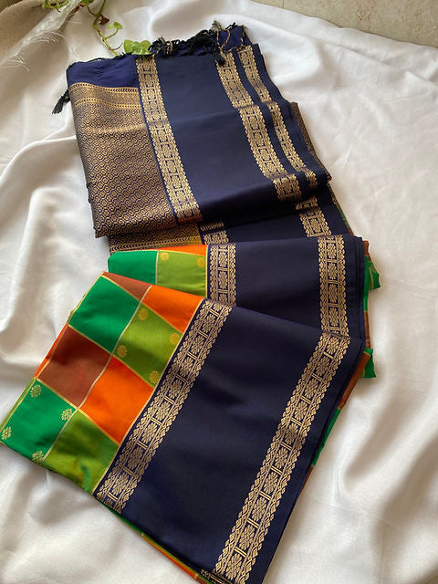 PREMIUM SUNSET GARDEN PAALUM PAZHAMUM SAREE
