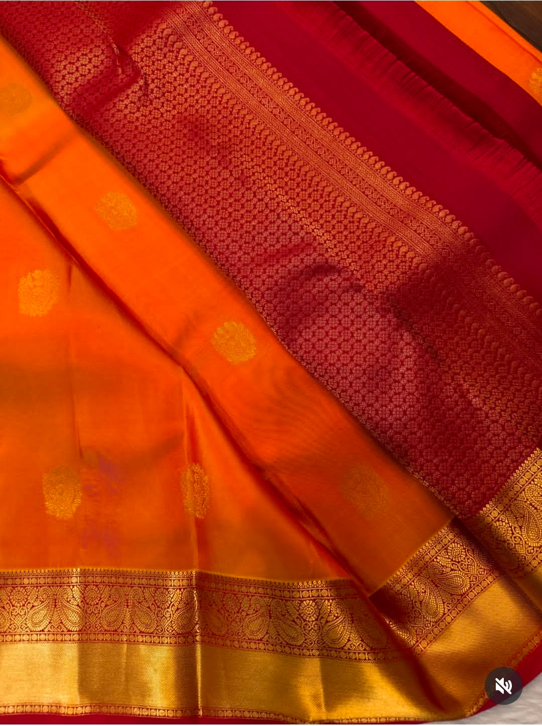 KANCHIPURAM PURE SILK SAREE | SILKMARK® CERTIFIED - MARIGOLD