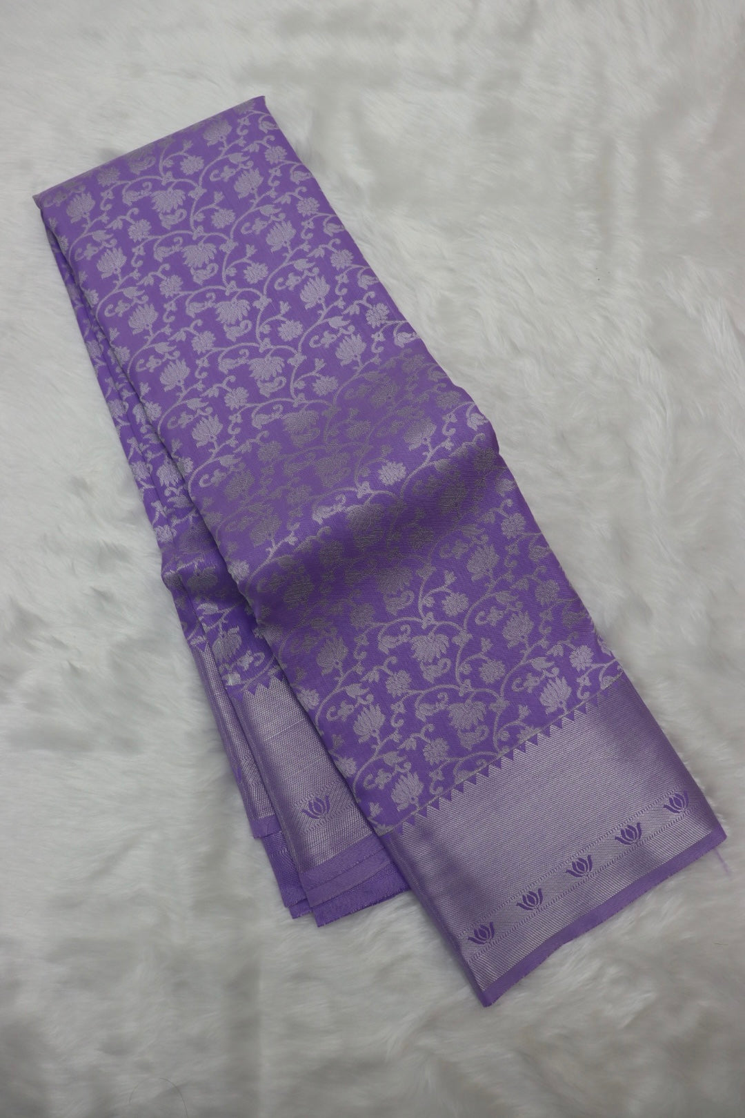 PREMIUM SEMI KANCHI SILK SAREE - LAVENDER