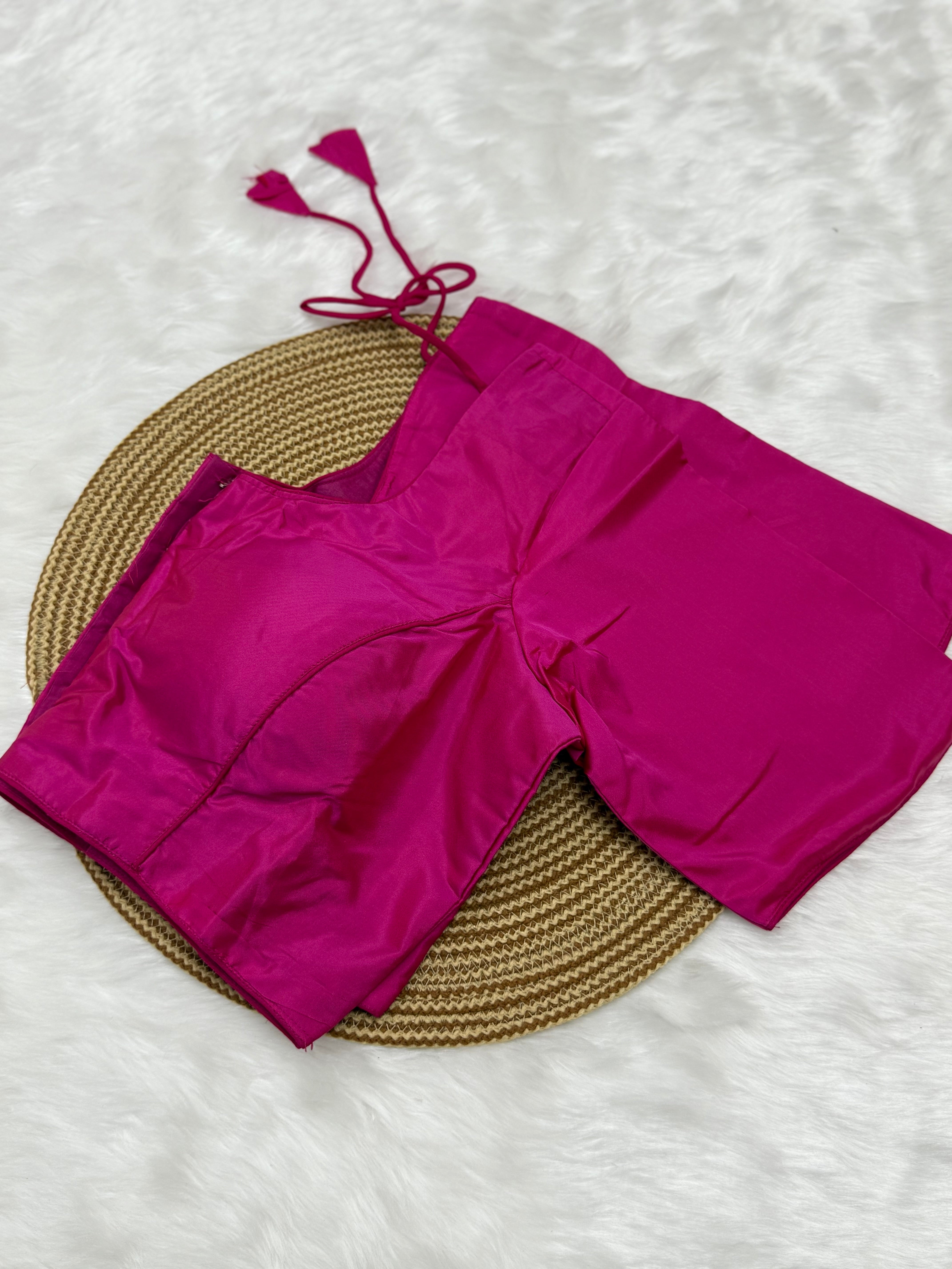 PLAIN READYMADE SAREE BLOUSE
