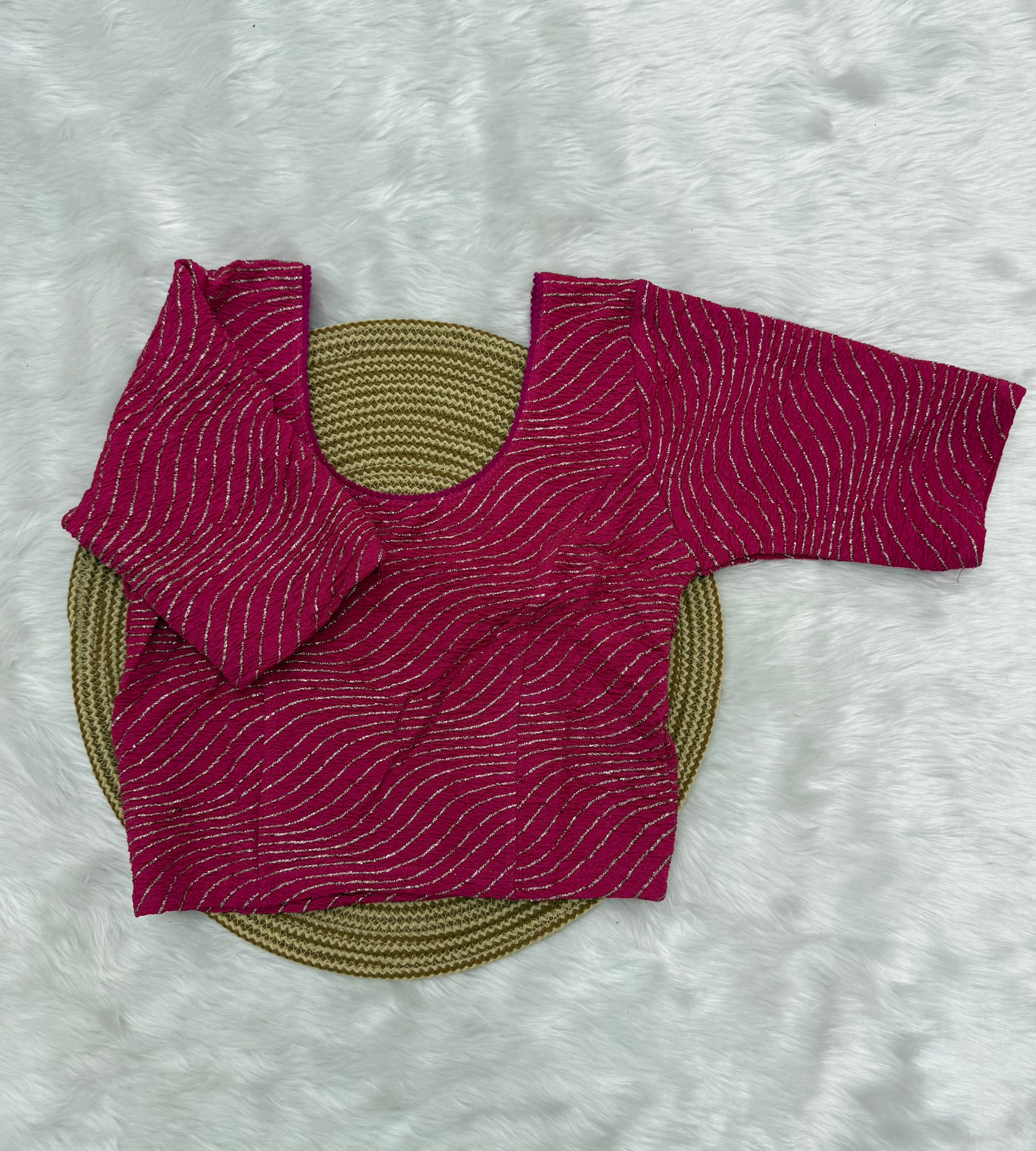 DESIGNER STRETCHABLE BLOUSE - PINK
