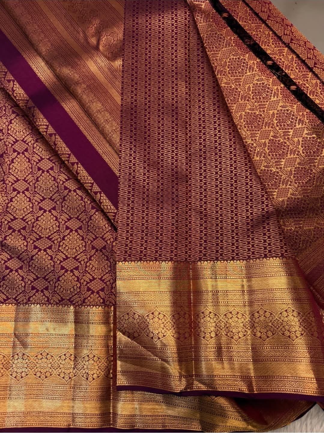 KANCHIPURAM PURE SILK SAREE | SILKMARK® CERTIFIED - DEEP WINE