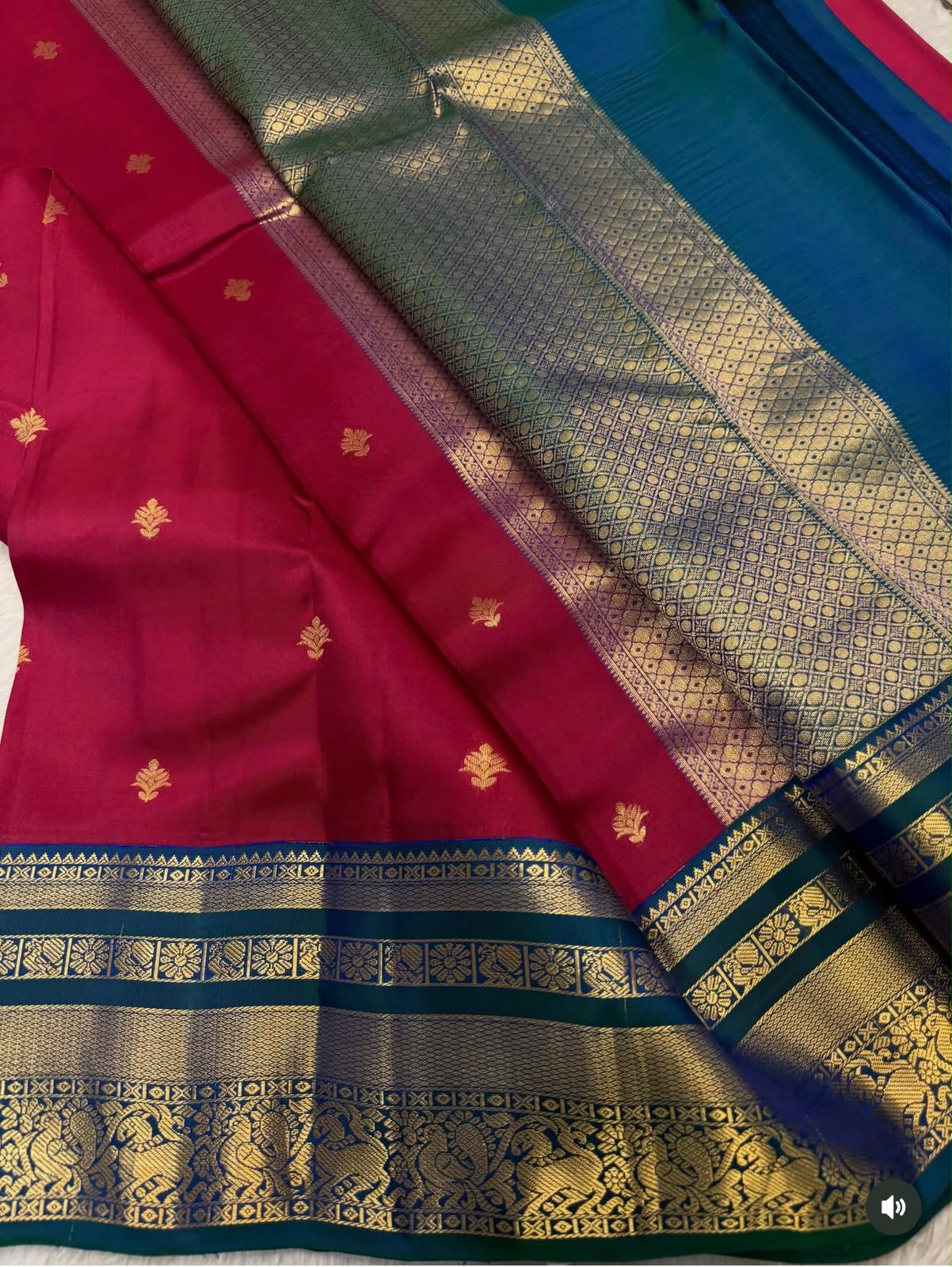 KANCHIPURAM PURE SILK SAREE | SILKMARK® CERTIFIED - MAGENTA