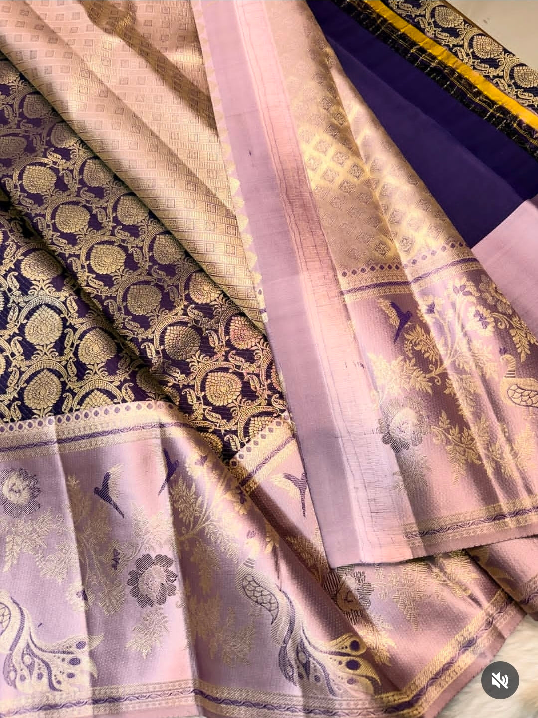 KANCHIPURAM PURE SILK SAREE | SILKMARK® CERTIFIED - GOLDEN PURPLE