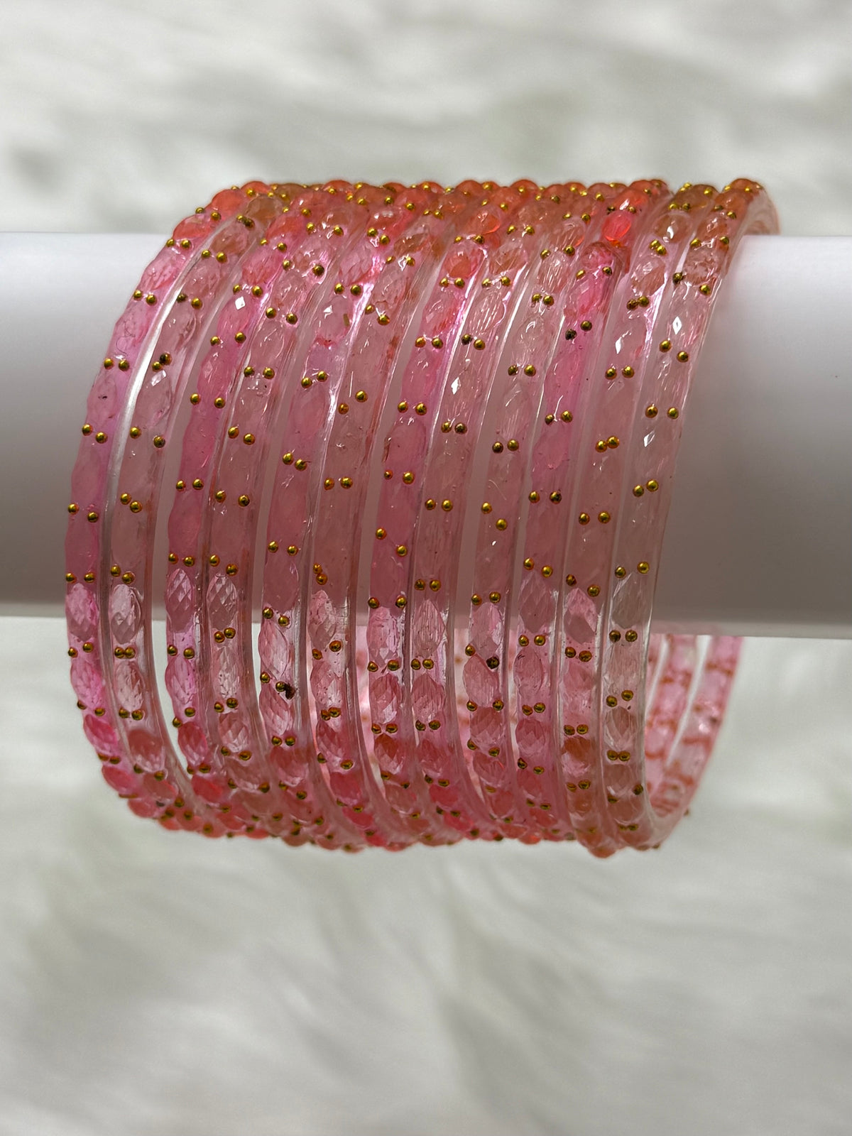 RAINDROP GLASS BANGLES PACK OF 12