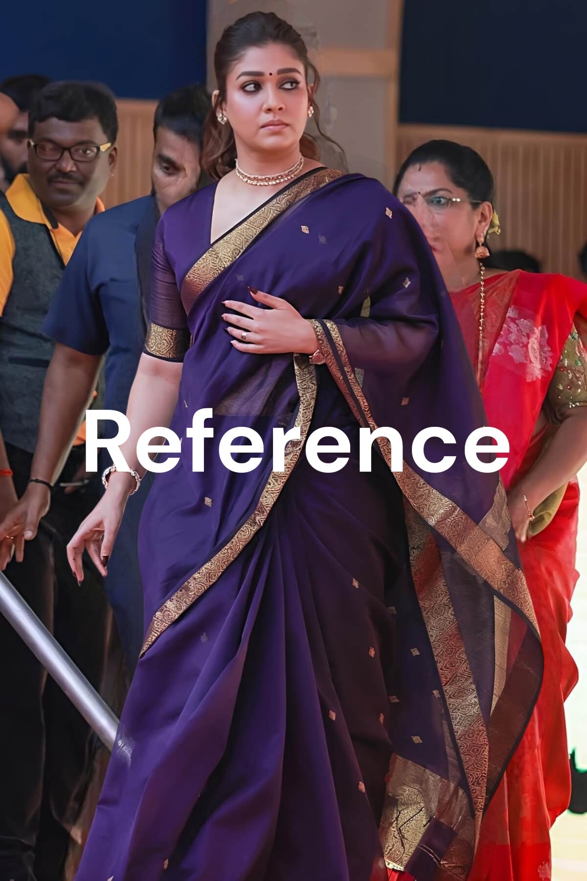 NAYANTHARA MAAM INSPIRED SILK COTON SAREE - RED