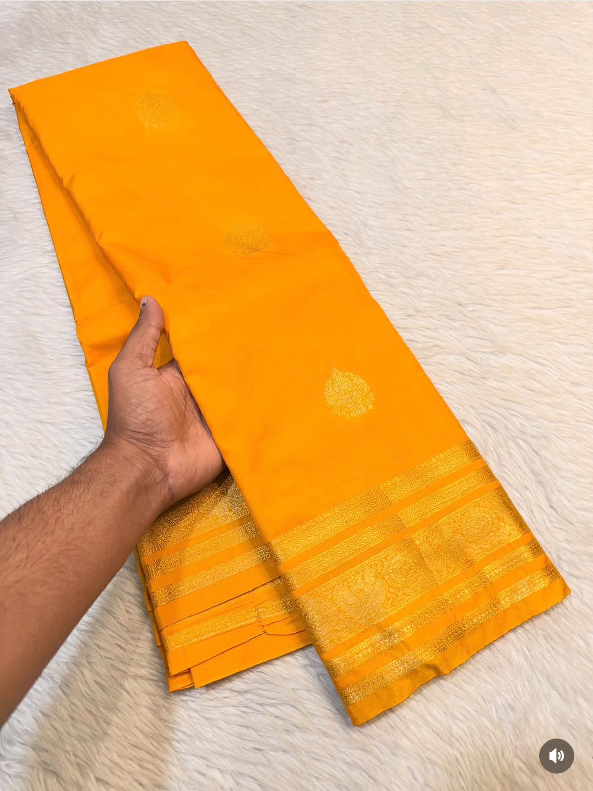 PREMIUM SEMI KANCHI SILK SAREE - AMBER