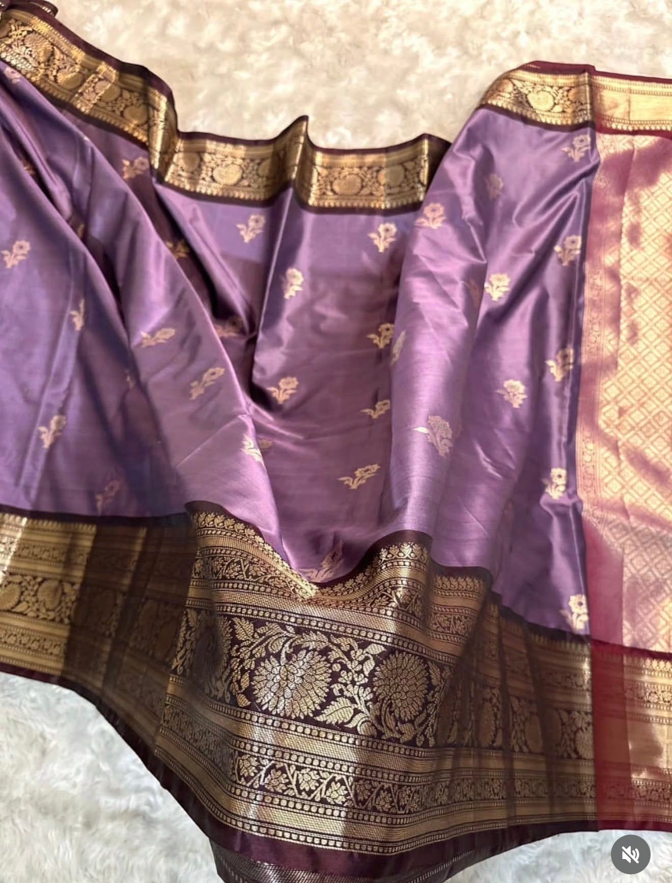 PREMIUM BANARASI KATAAN SILK SAREE - MODERATE PURPLE