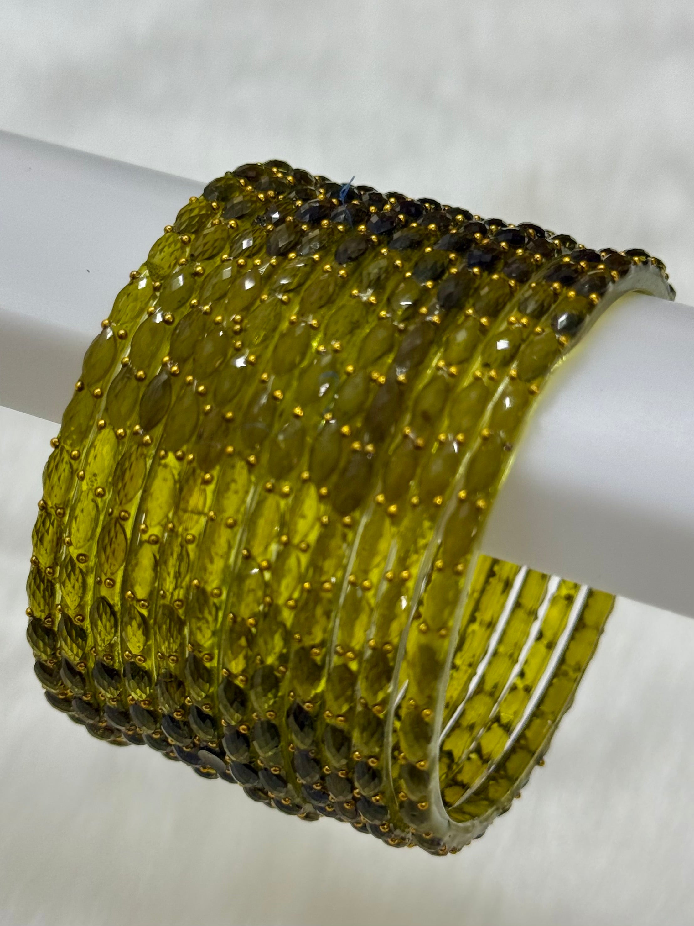 RAINDROP GLASS BANGLES PACK OF 12
