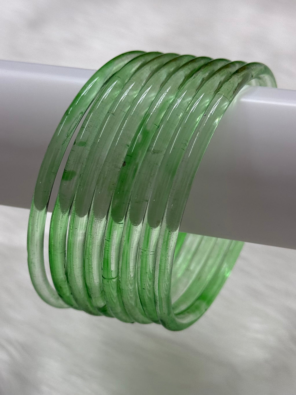 TRENDING JELLY GLASS BANGLES PACK OF 10