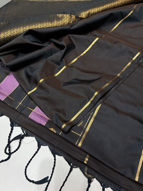 PREMIUM TRUFFLE LAVENDER PAALUM PAZHAMUM SAREE