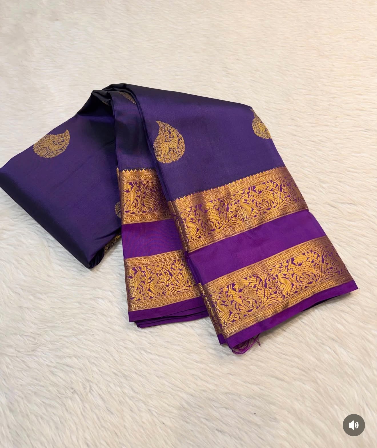 KANCHIPURAM PURE SILK SAREE | SILKMARK® CERTIFIED - PURPLE