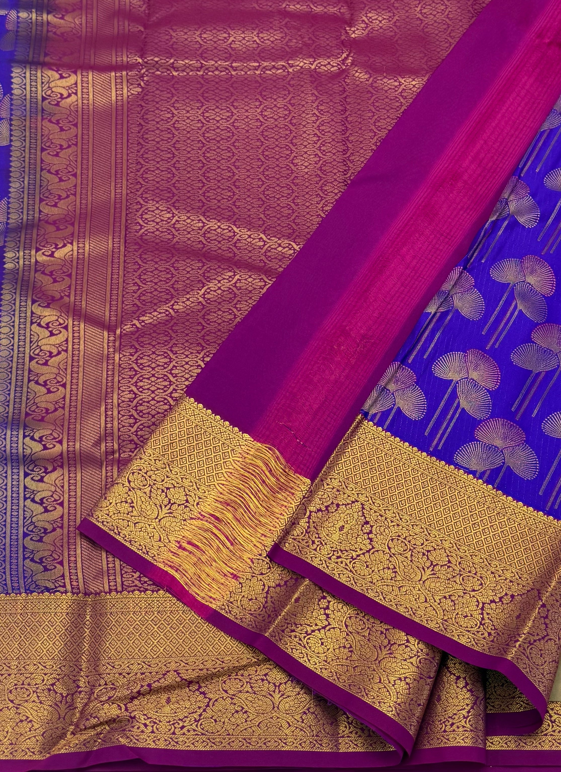 KARUNYA'S SPECIAL PREMIUM SILK SAREE - DARK VIOLET
