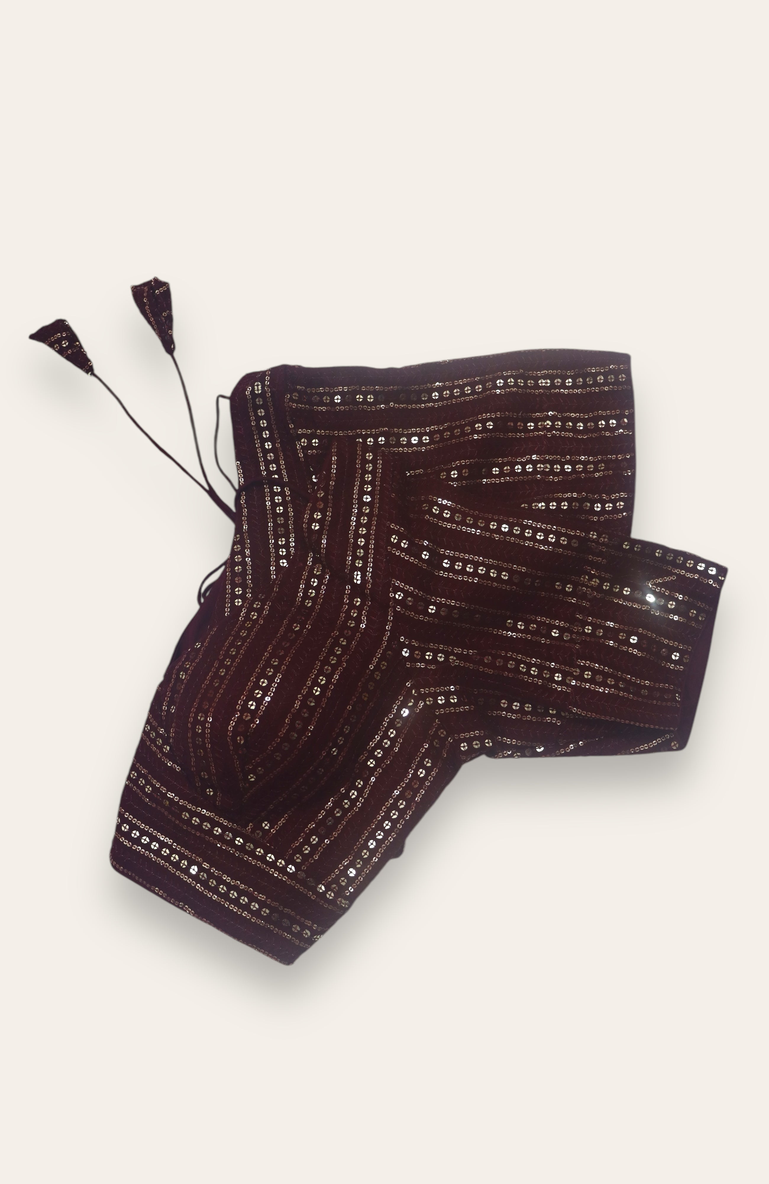 DESIGNER READYMADE BLOUSE - MAROON