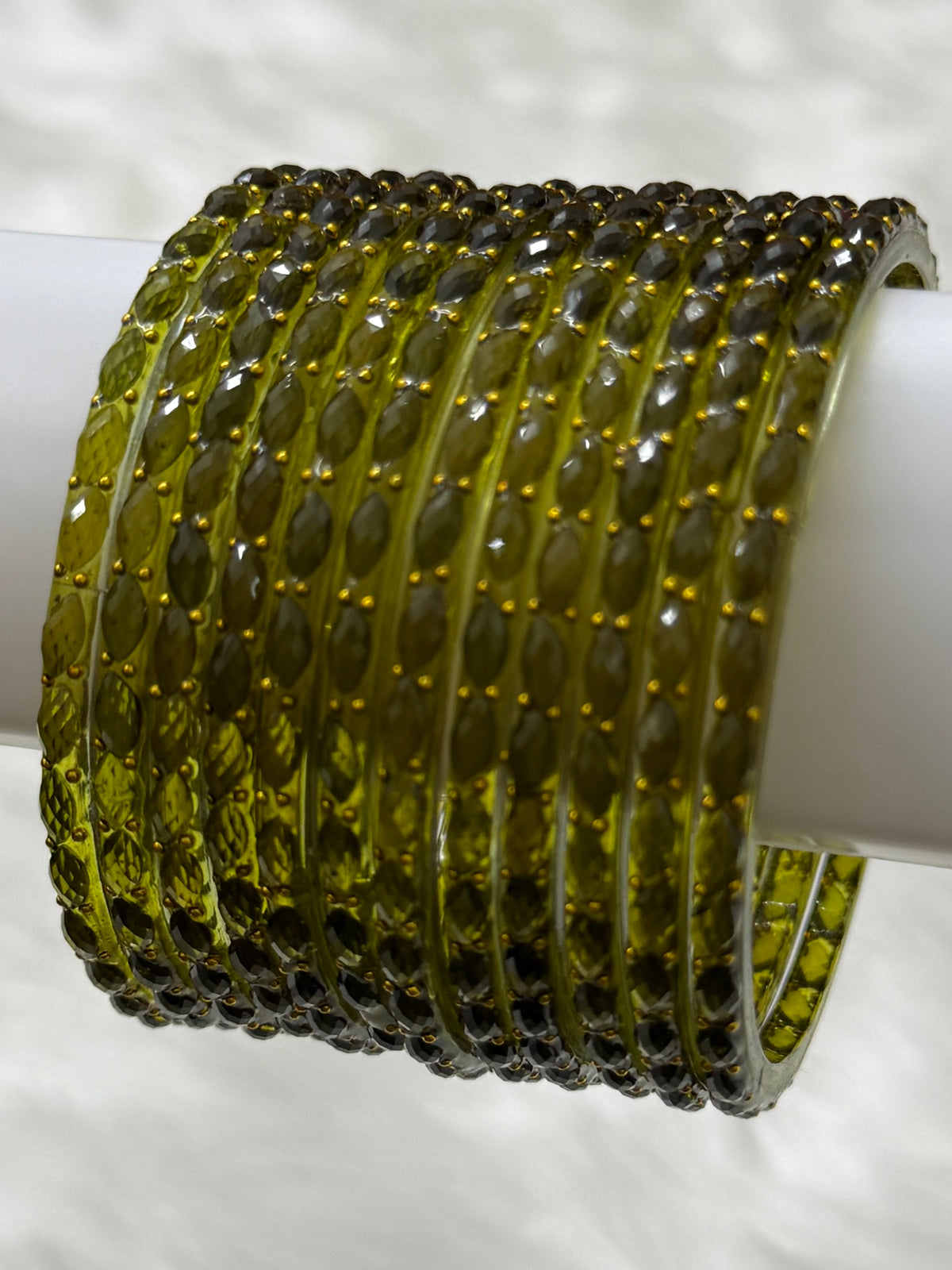RAINDROP GLASS BANGLES PACK OF 12