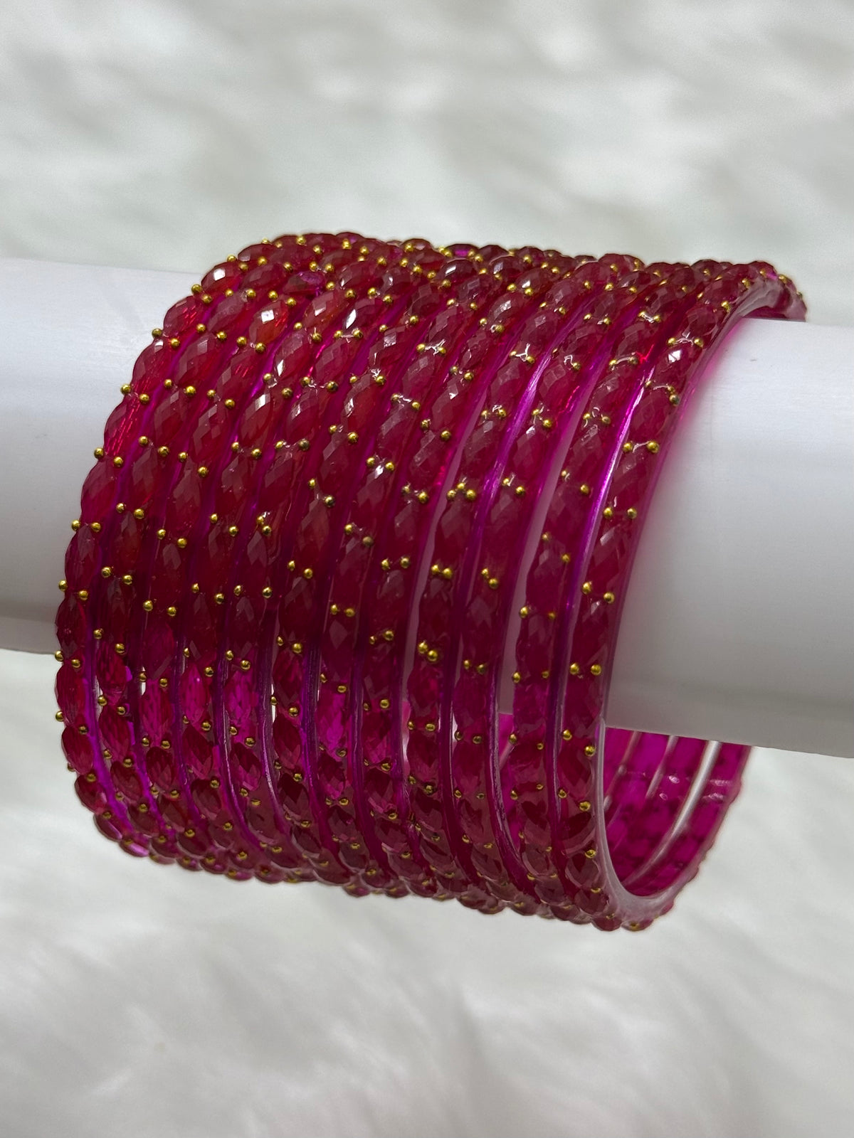 RAINDROP GLASS BANGLES PACK OF 12