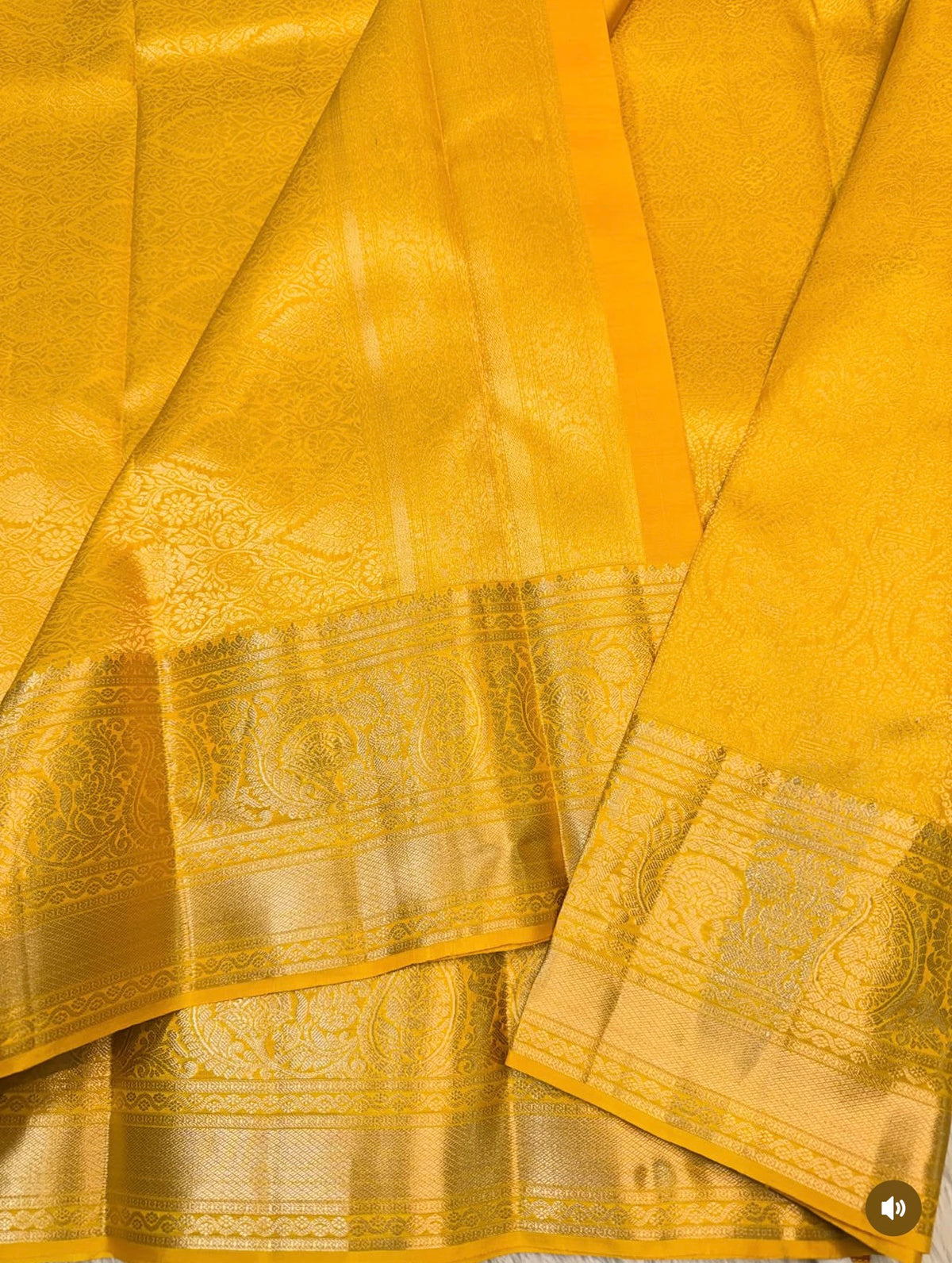 KANCHIPURAM PURE SILK SAREE | SILKMARK® CERTIFIED - GOLDEN YELLOW