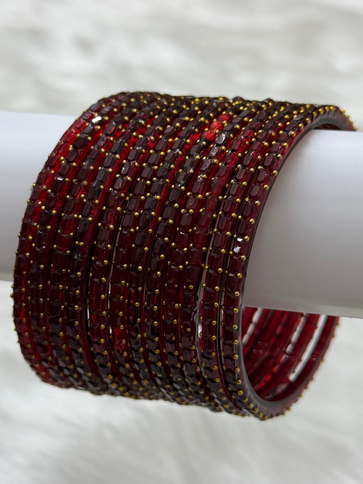 PREMIUM RAINDROP GLASS BANGLES PACK OF 12