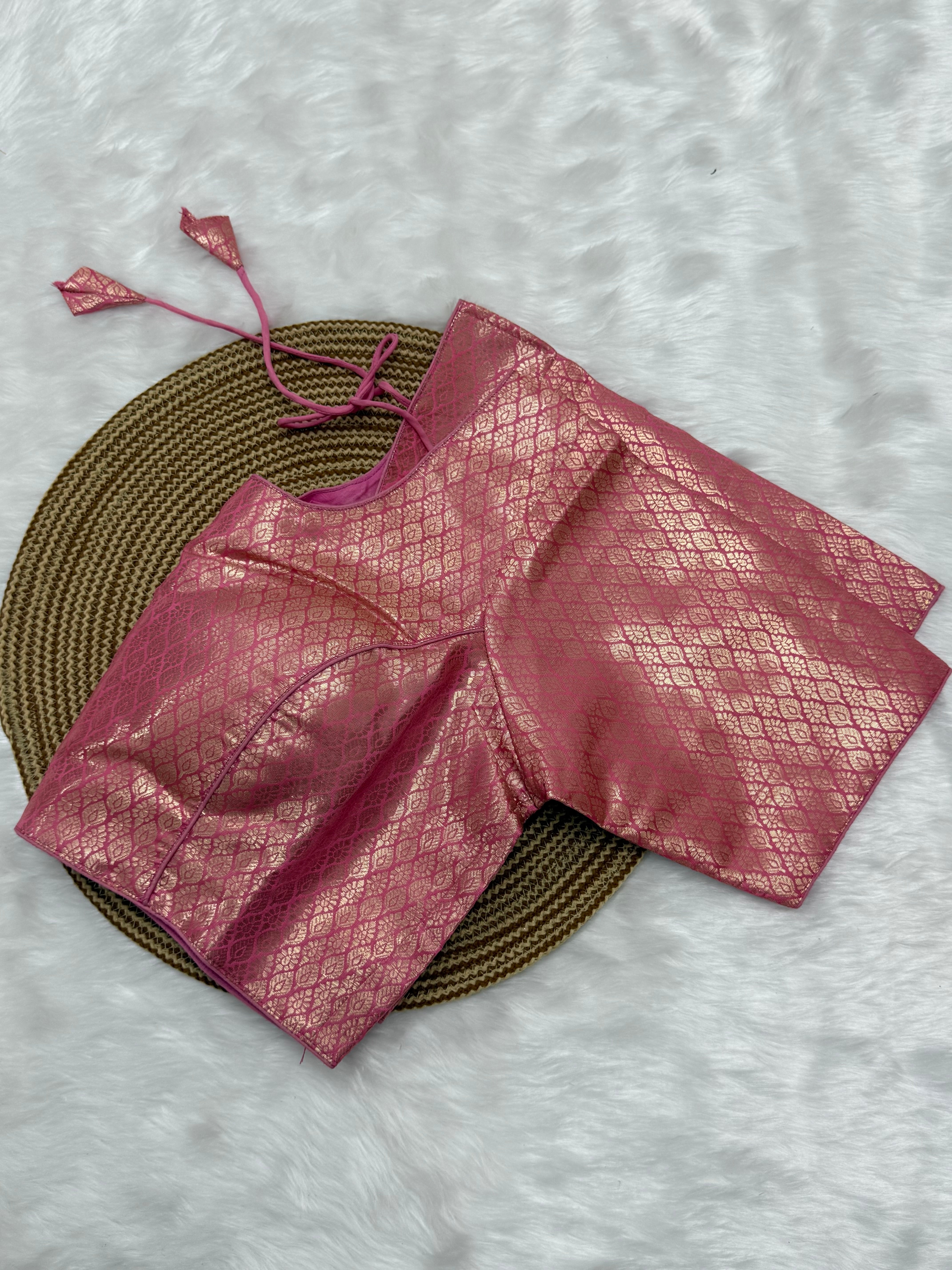 READYMADE JACQUARD SAREE BLOUSE