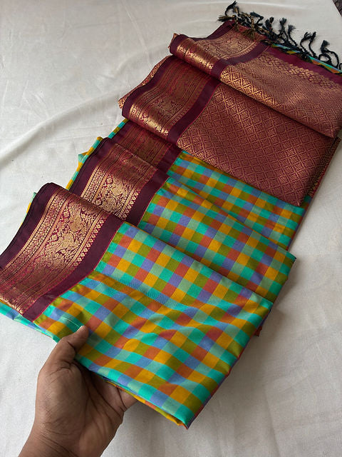 PREMIUM VARNAM-CASSATA PAALUM PAZHAMUM SAREE