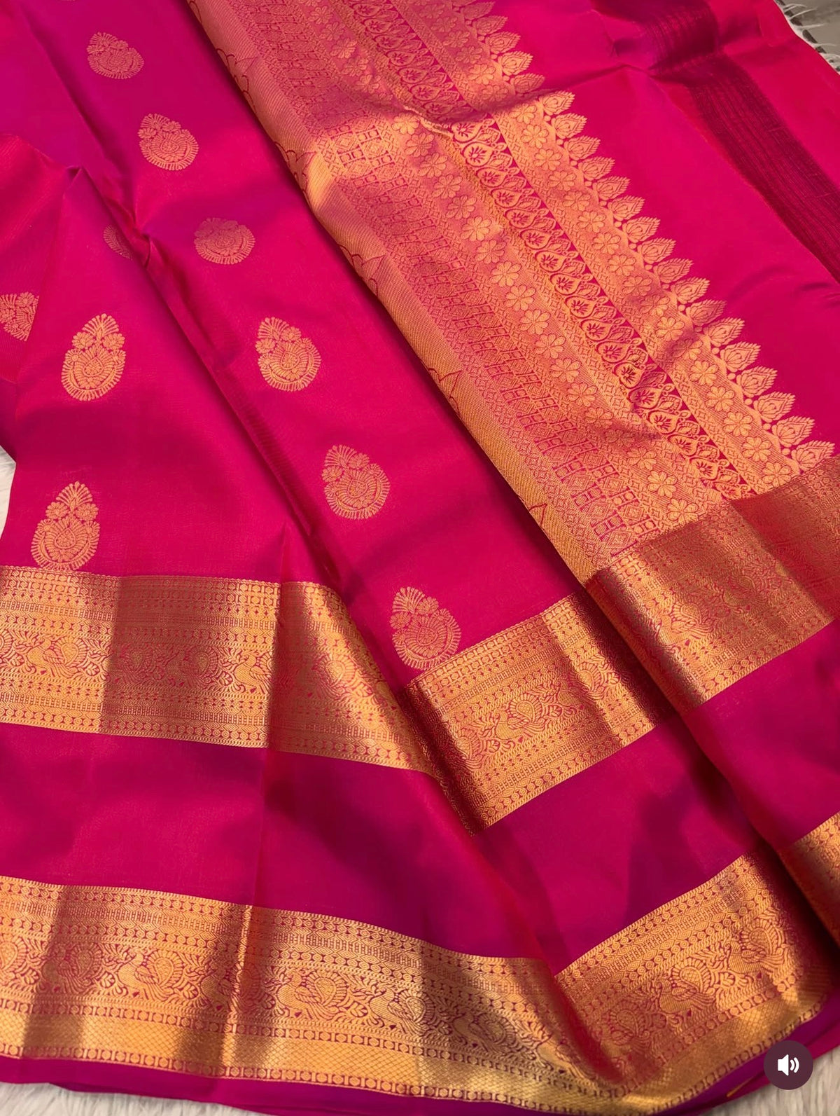 KANCHIPURAM PURE SILK SAREE | SILKMARK® CERTIFIED - RANI PINK