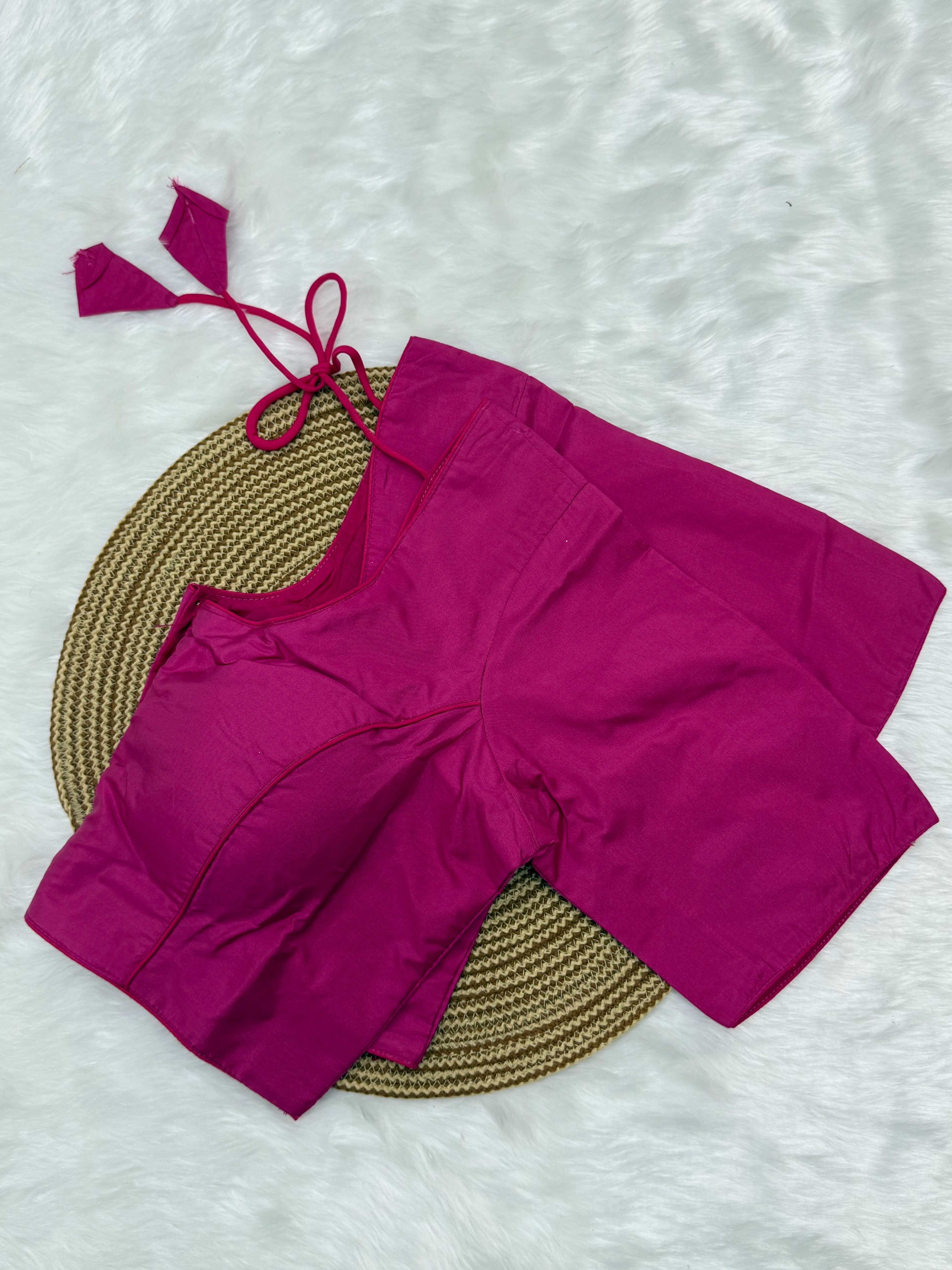 PLAIN READYMADE SAREE BLOUSE
