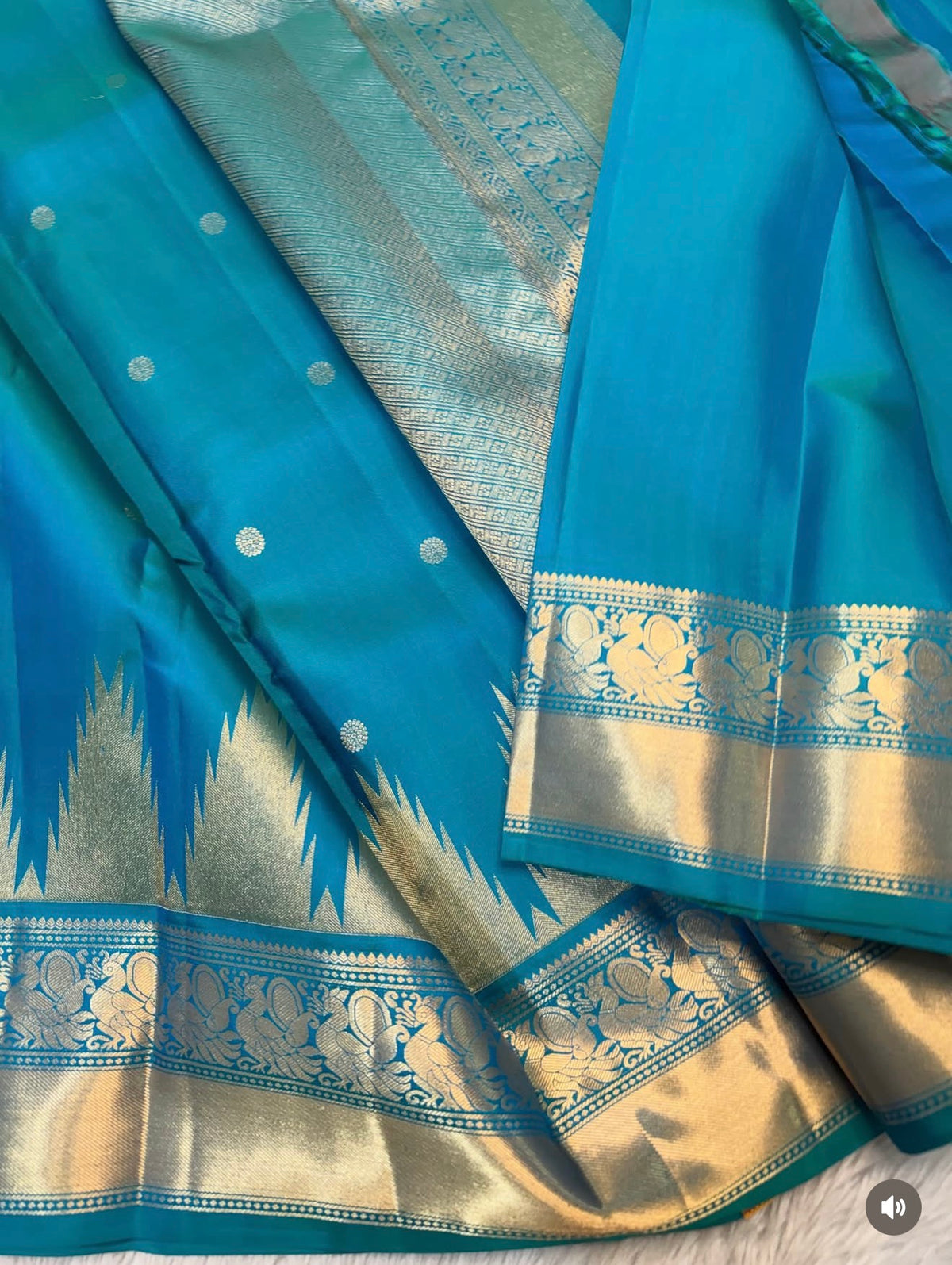 KANCHIPURAM PURE SILK SAREE | SILKMARK® CERTIFIED - TEAL