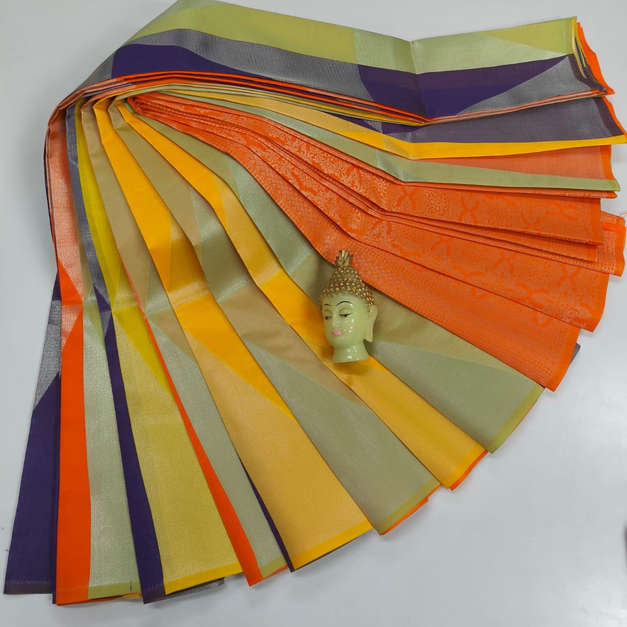 TRENDING RAINBOW SAREES - MULTICOLOUR