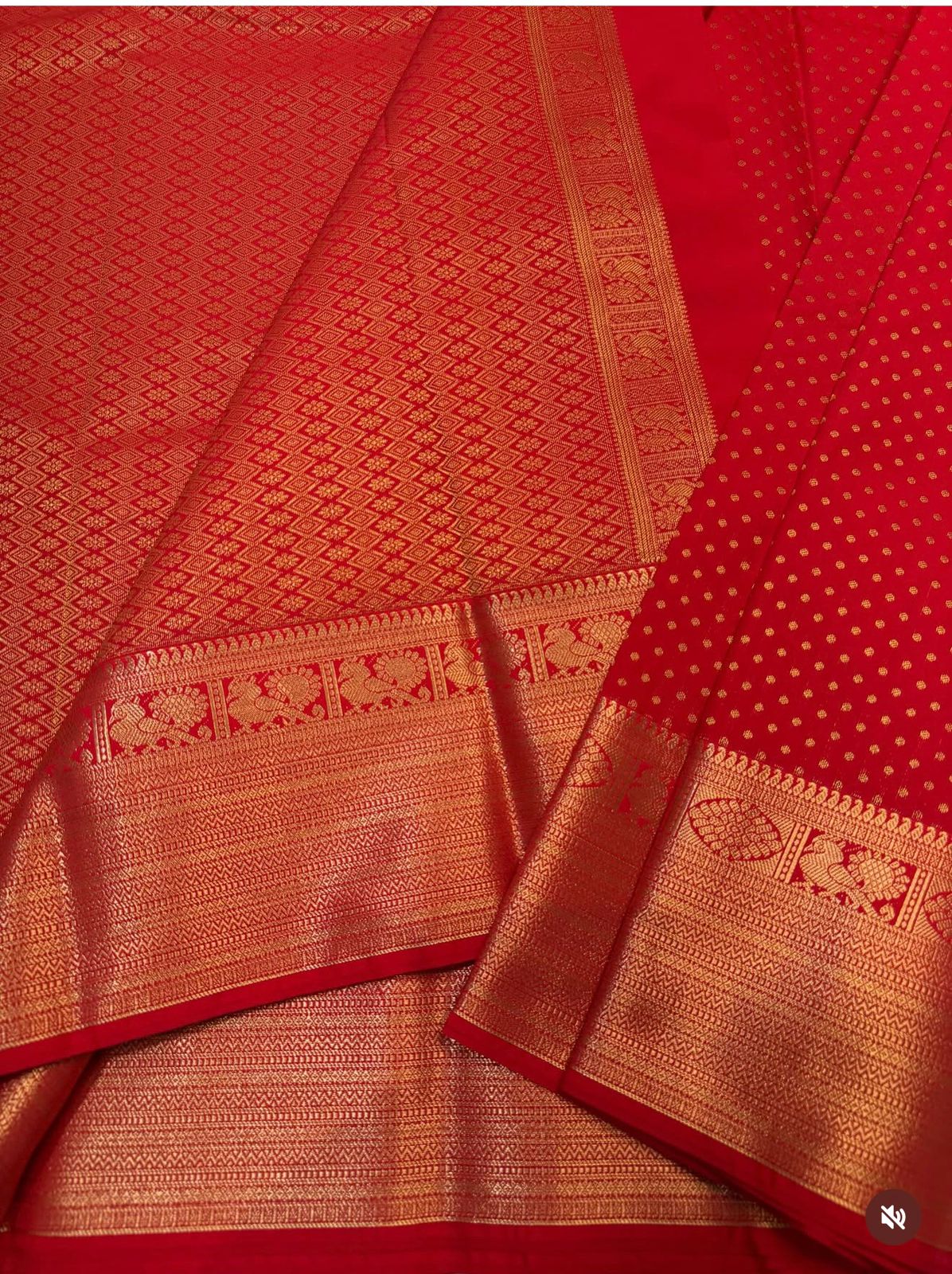 PREMIUM SEMI KANCHI SILK SAREE - RED