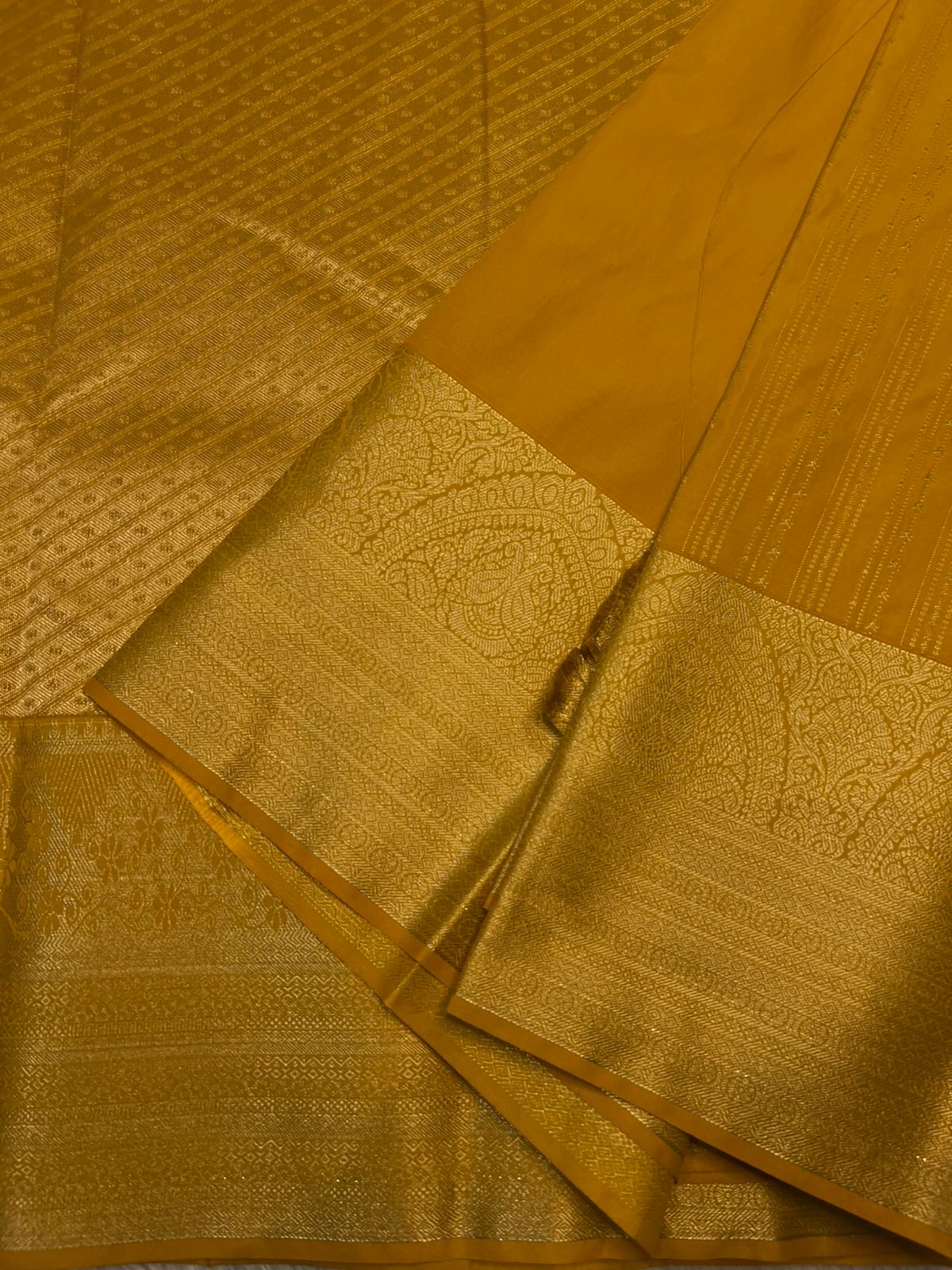 PREMIUM SEMI KANCHI SILK SAREE - AMBER