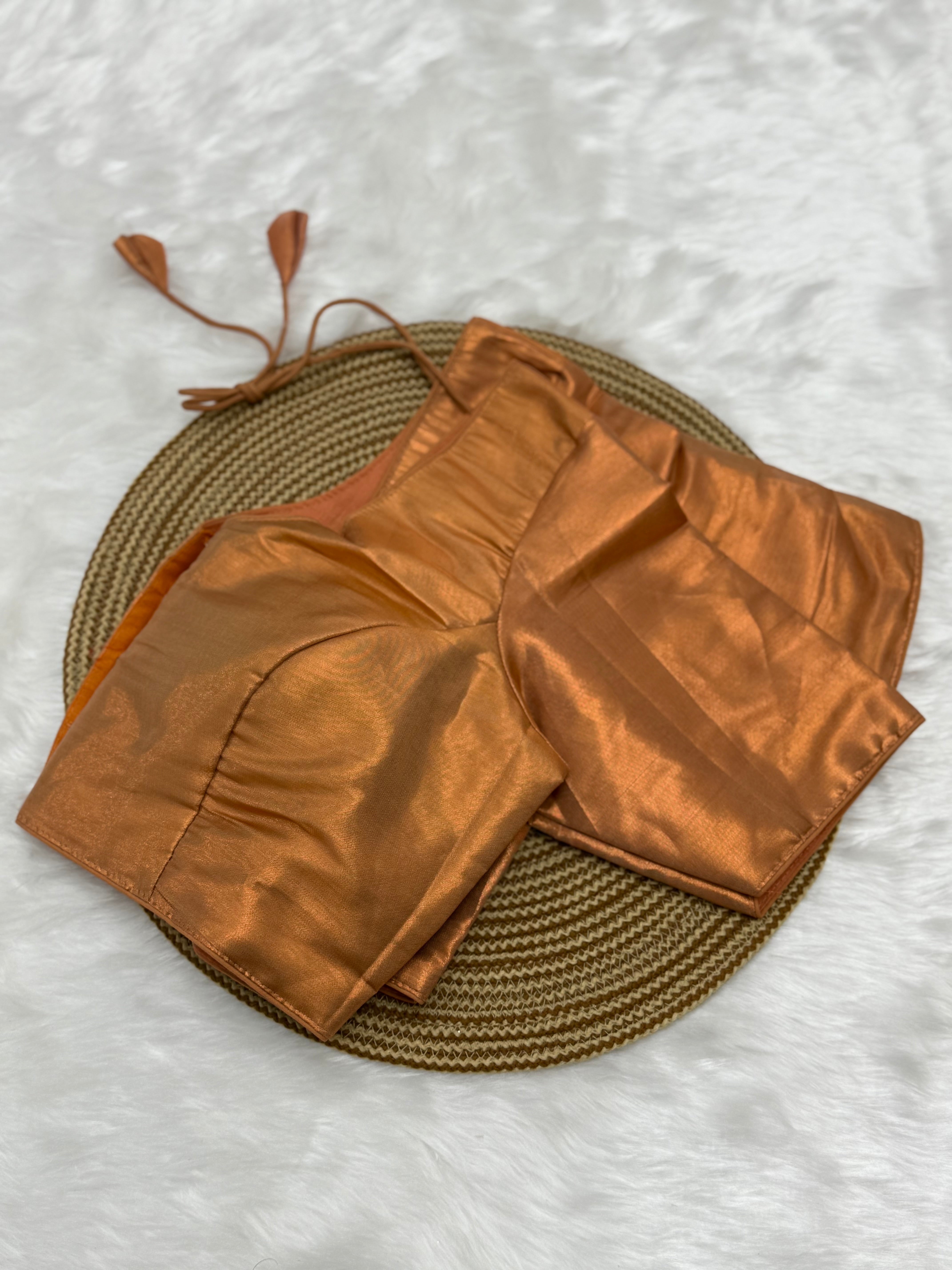 PREMIUM PLAIN READYMADE SAREE BLOUSE