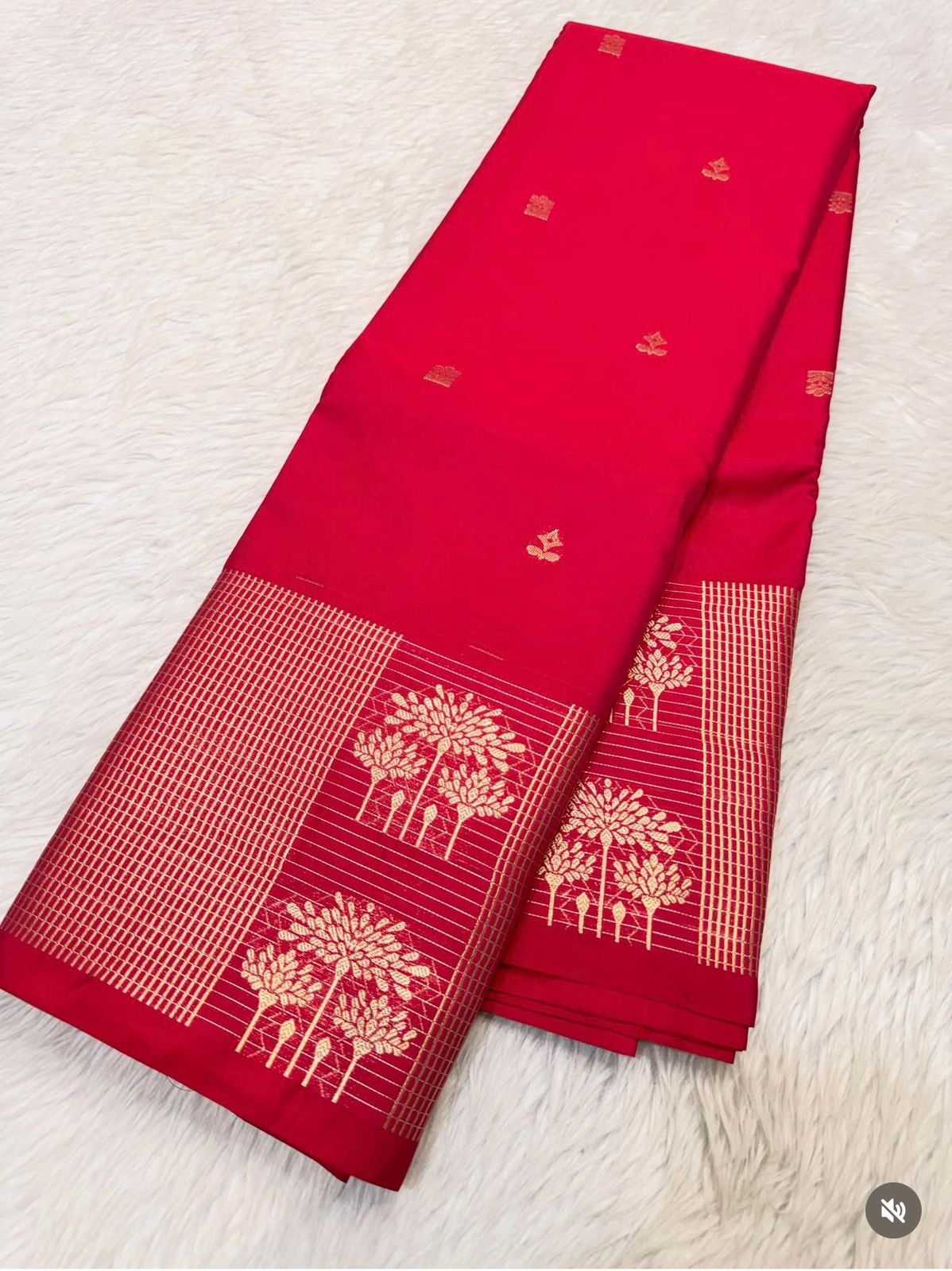 PREMIUM SEMI KANCHI SILK SAREE - HOT PINK