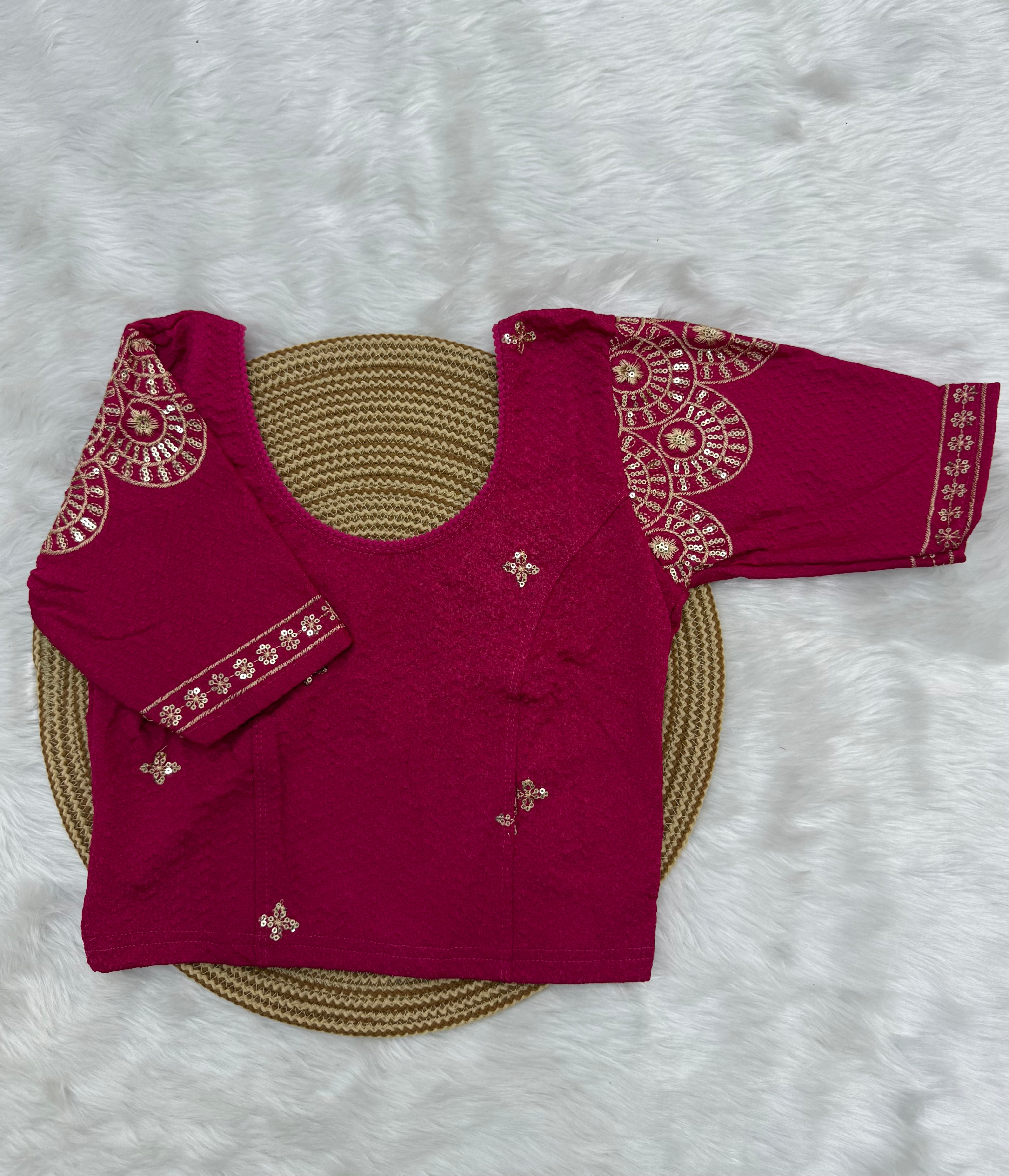 DESIGNER STRETCHABLE BLOUSE - PINK