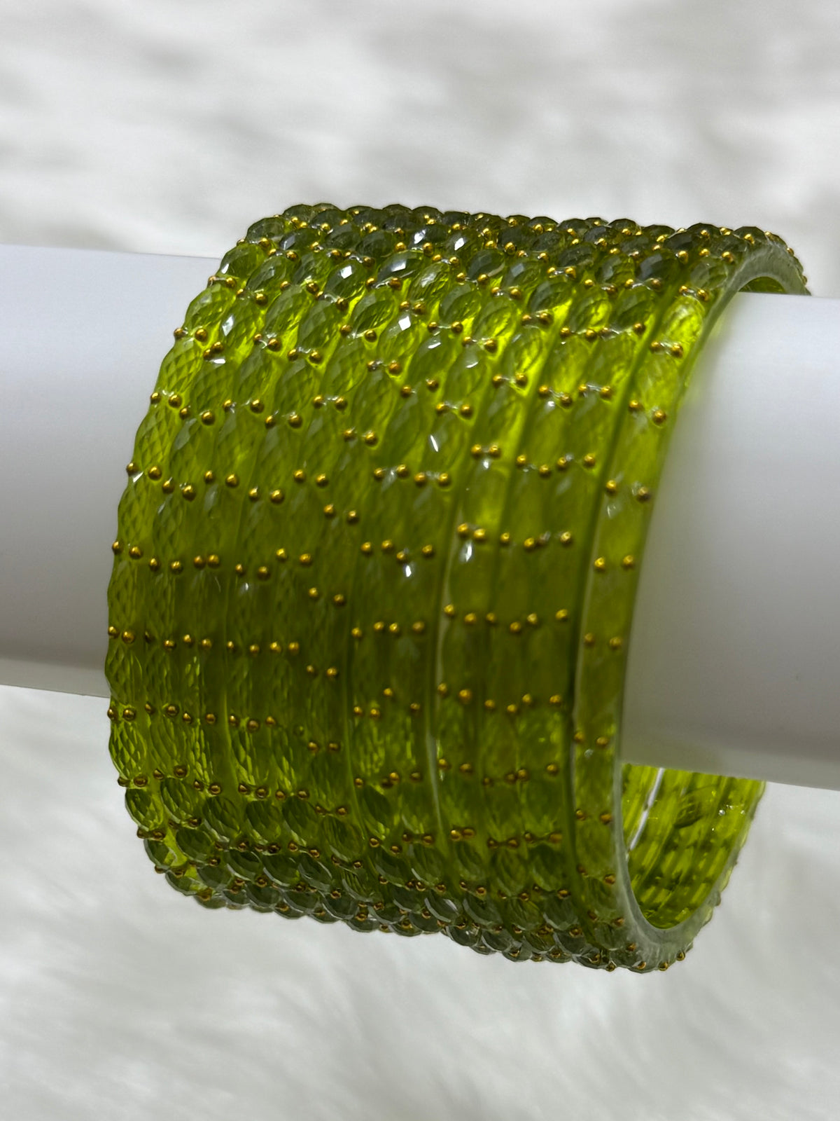 RAINDROP GLASS BANGLES PACK OF 12