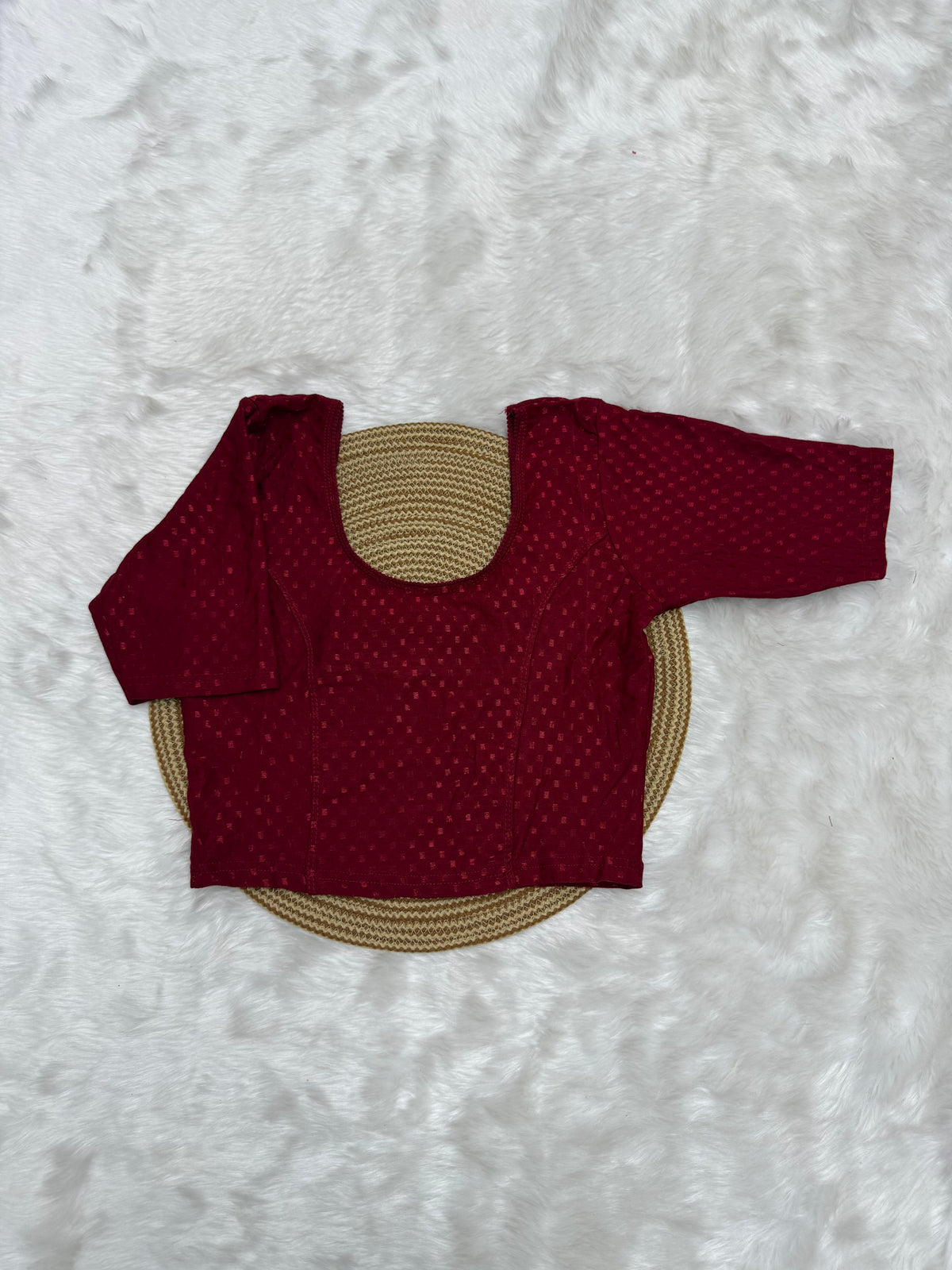DESIGNER STRETCHABLE BLOUSE - RED