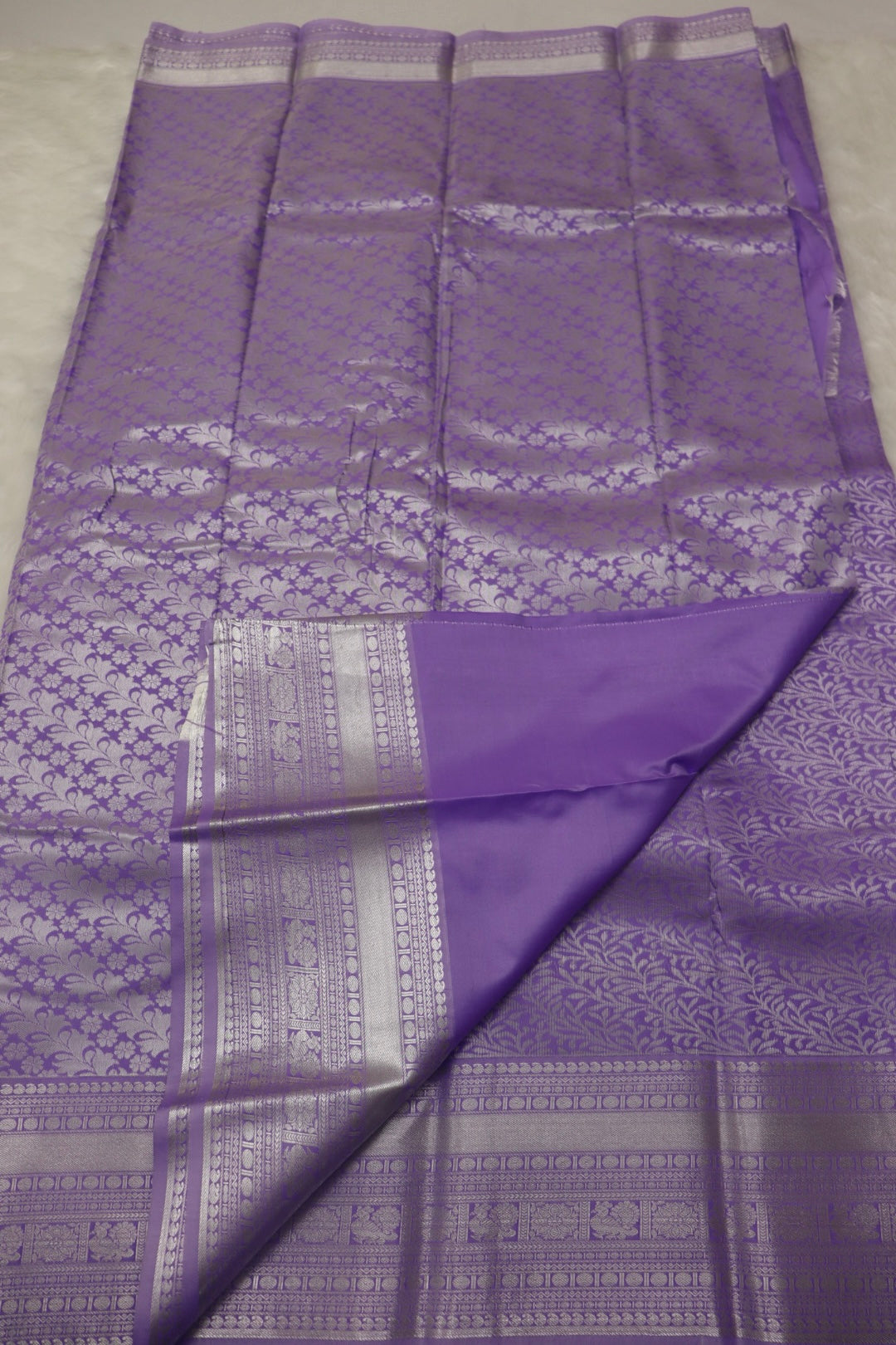 PREMIUM SEMI KANCHI SILK SAREE - LAVENDER