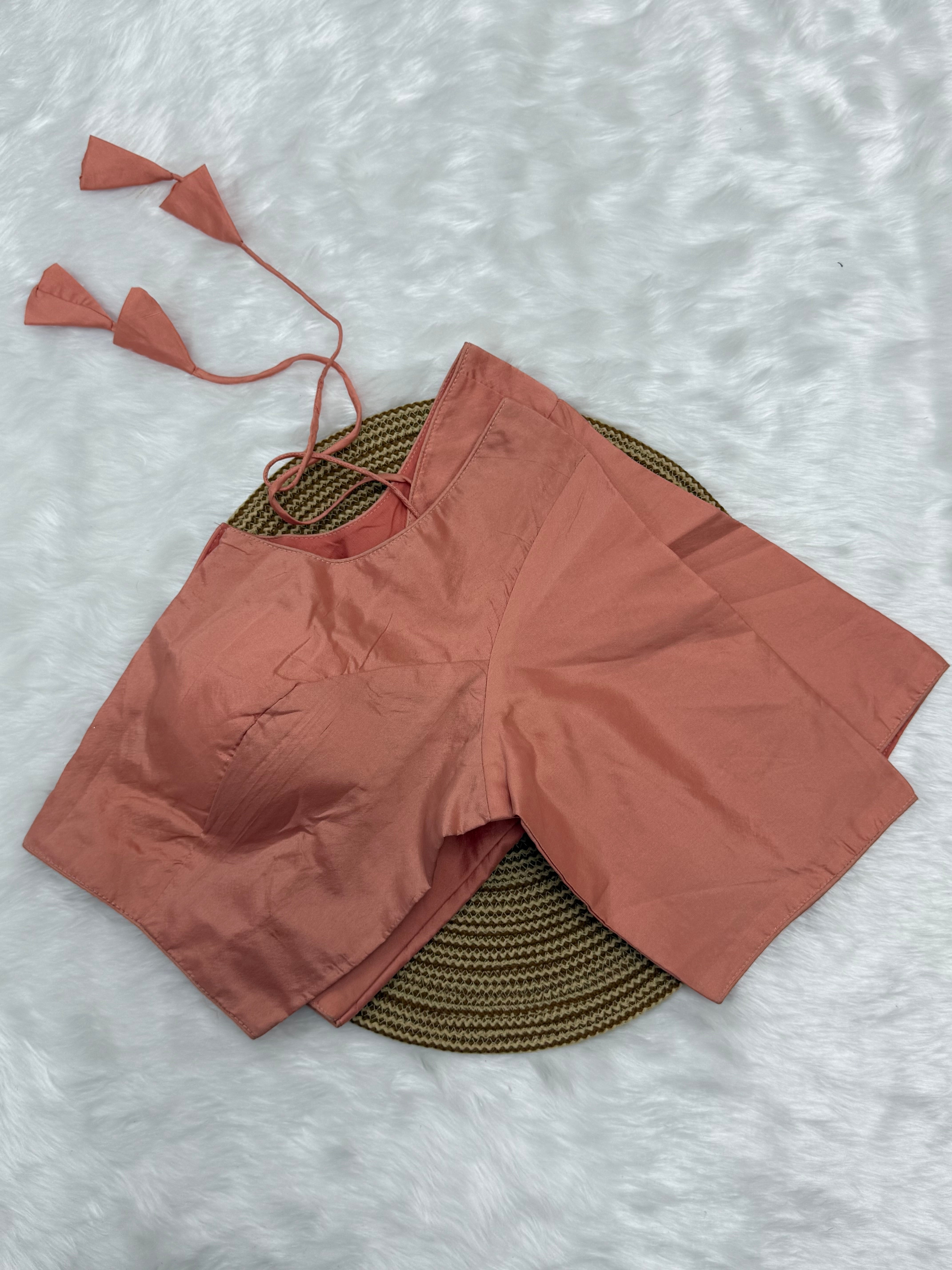 PLAIN READYMADE SAREE BLOUSE