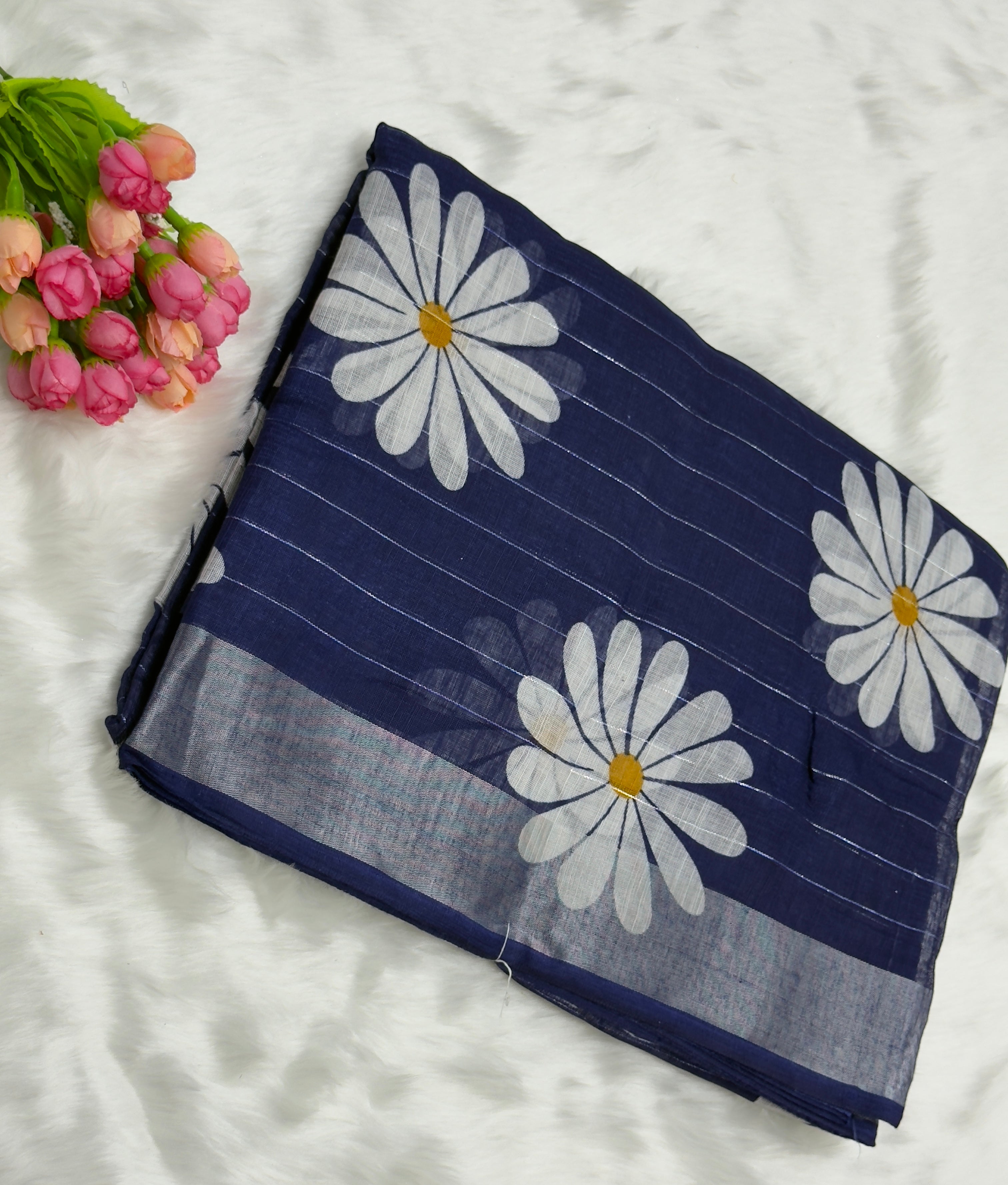 FANCY DOLLA SILK SAREE - BLUE