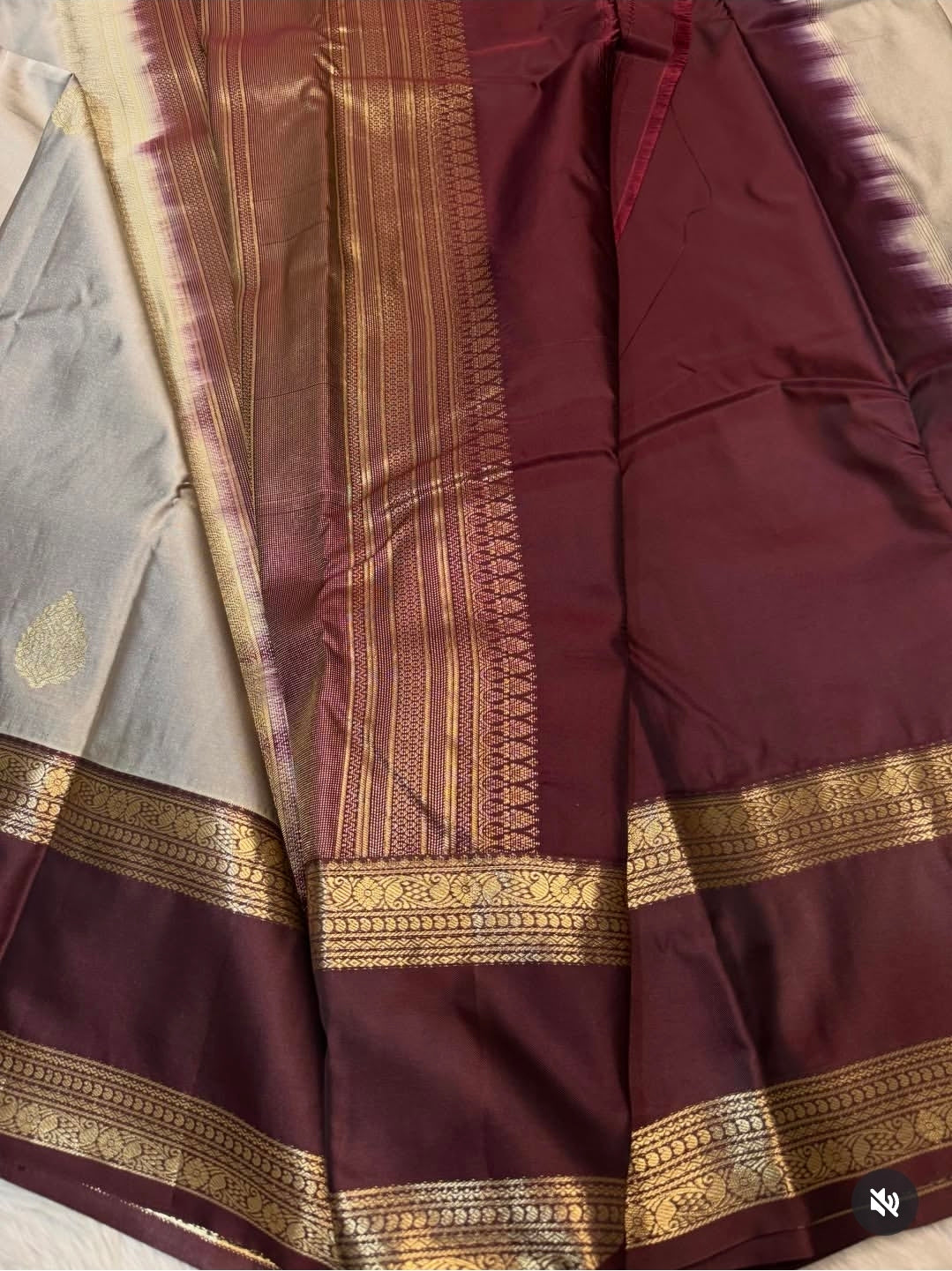 PREMIUM SEMI KANCHI SILK SAREE - GREY