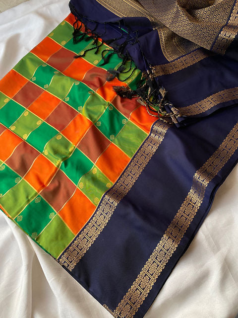 PREMIUM SUNSET GARDEN PAALUM PAZHAMUM SAREE