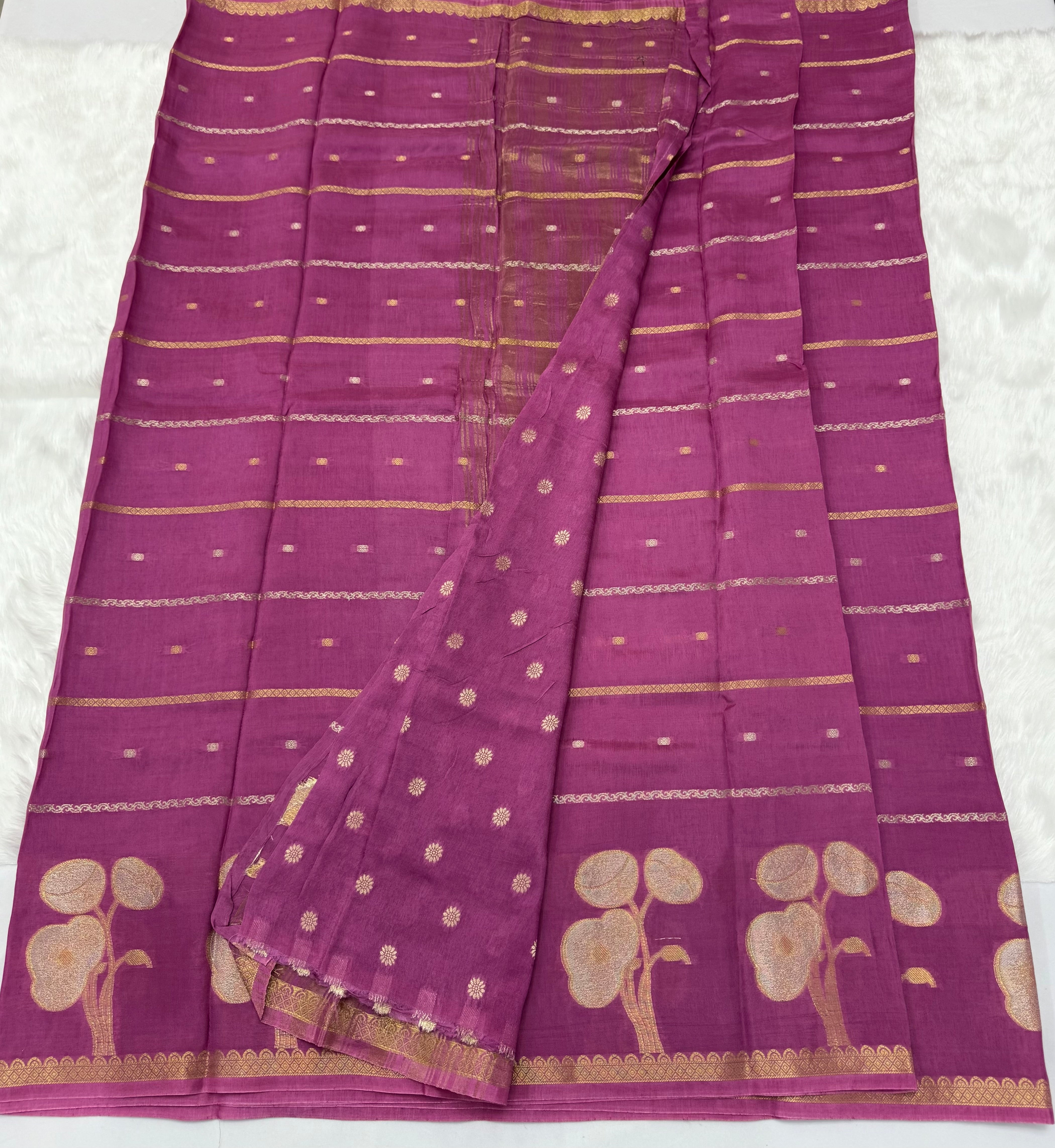 PREMIUM VISCOSE FANCY SILK SAREE - HOPBUSH
