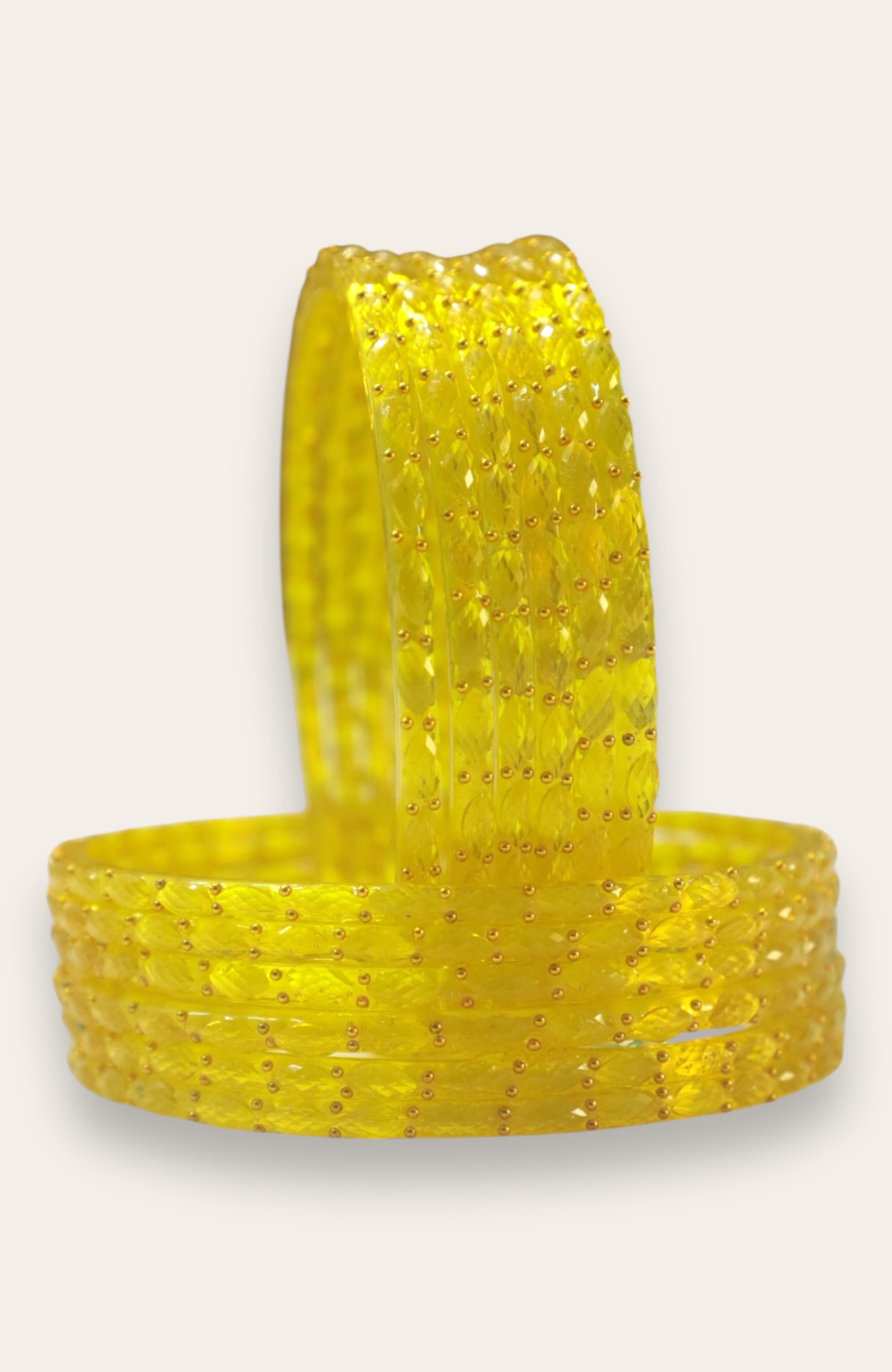 RAINDROP GLASS BANGLES PACK OF 12